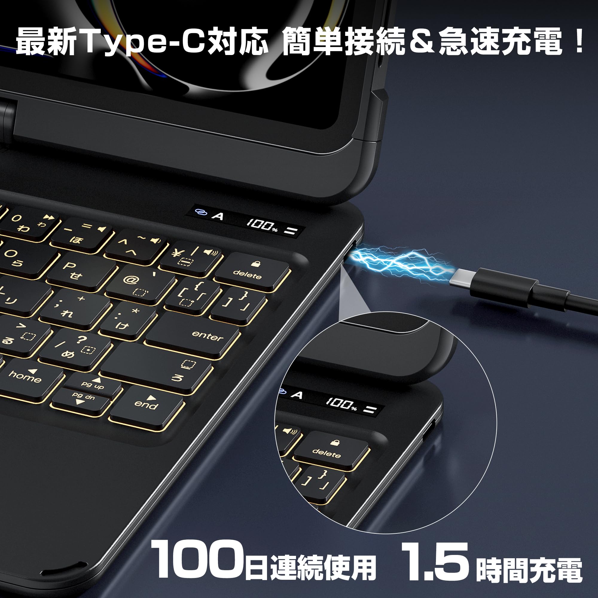 Amazon.co.jp: Sencela iPad用キーボード付きケース iPad11th(A16