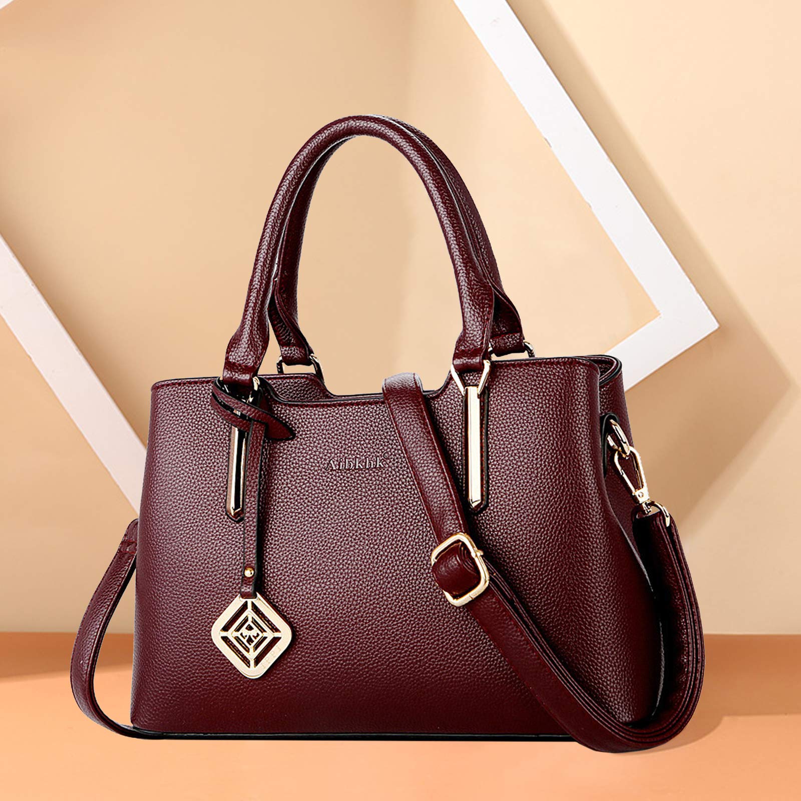 NICOLE & DORIS Sac à Main Femme Sac Fourre Tout Grande capacité Sac Cartable élégant Sac portés Main en PU Cuir Sac à bandoulière Simple