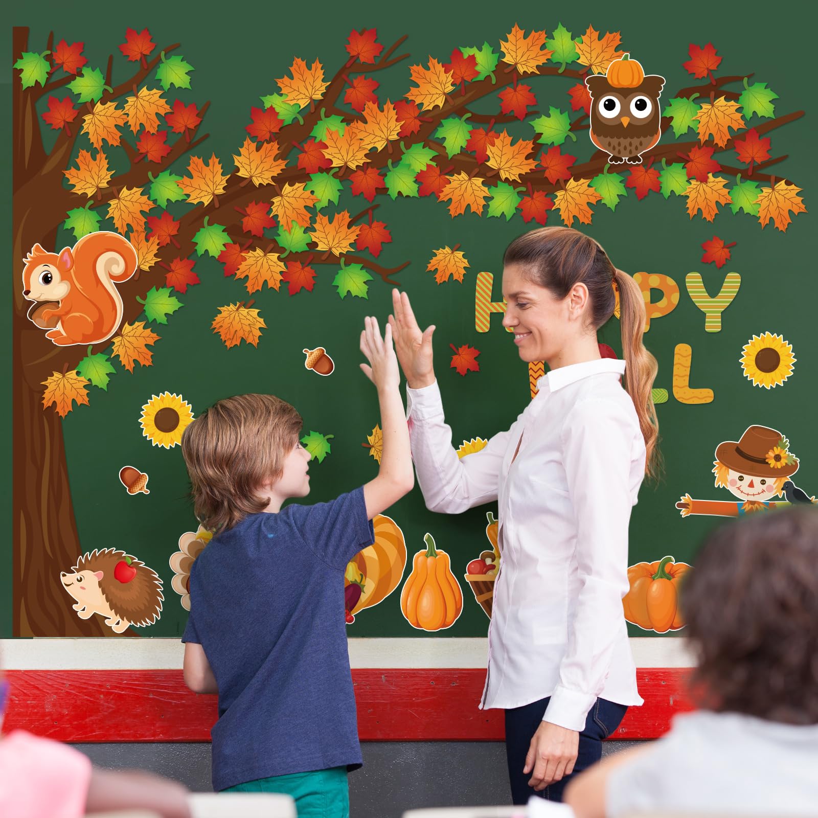 50-teiliges Herbst-Deko-Set Für Pinnwand & Fenster – Bunt & Niedlich