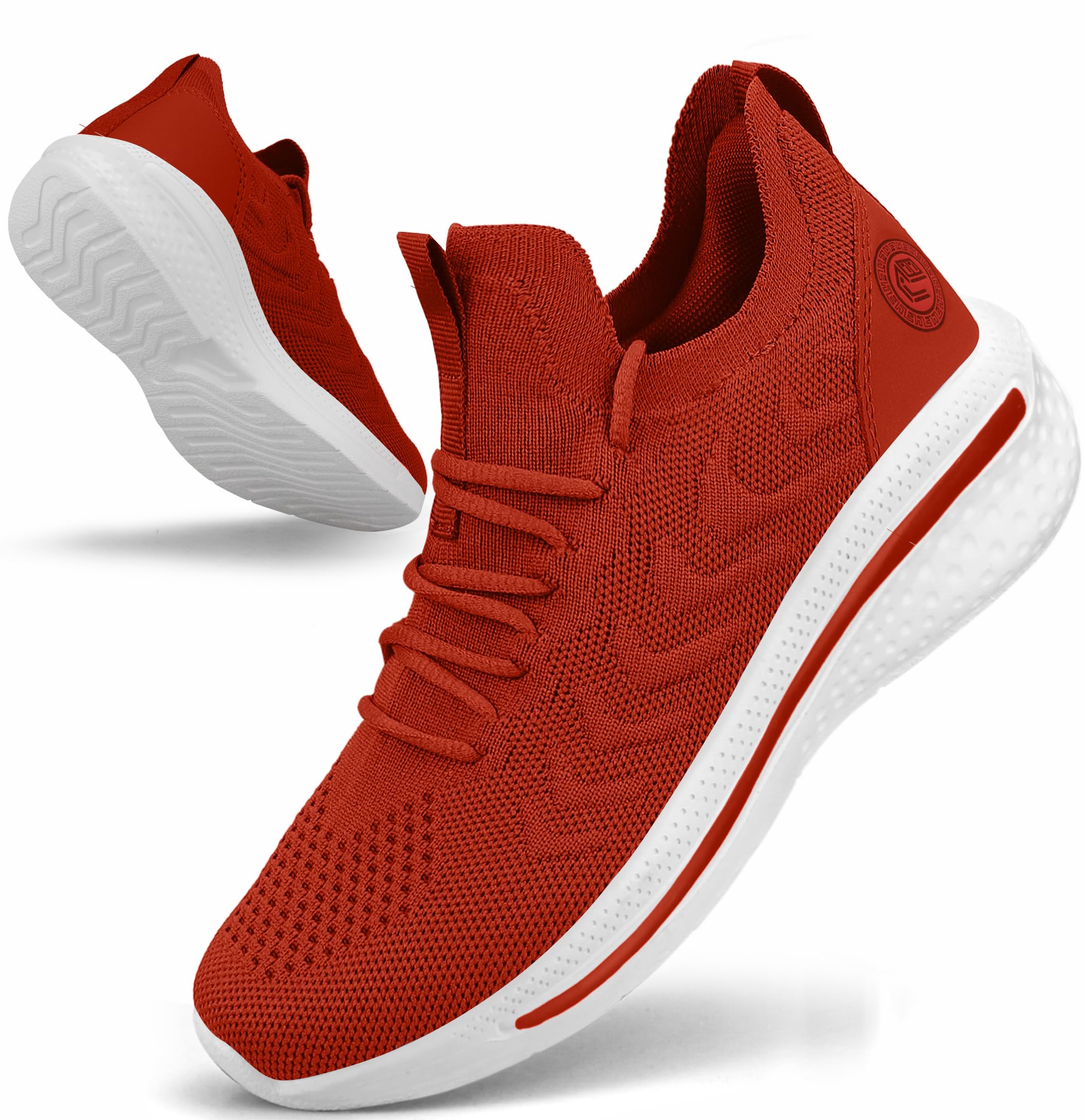 Pujcs Womens Sneakers Non Slip Walking Shoes Lightweight Tennis Shoes Breathable Running Shoes Gym Workout Mesh Sneakers