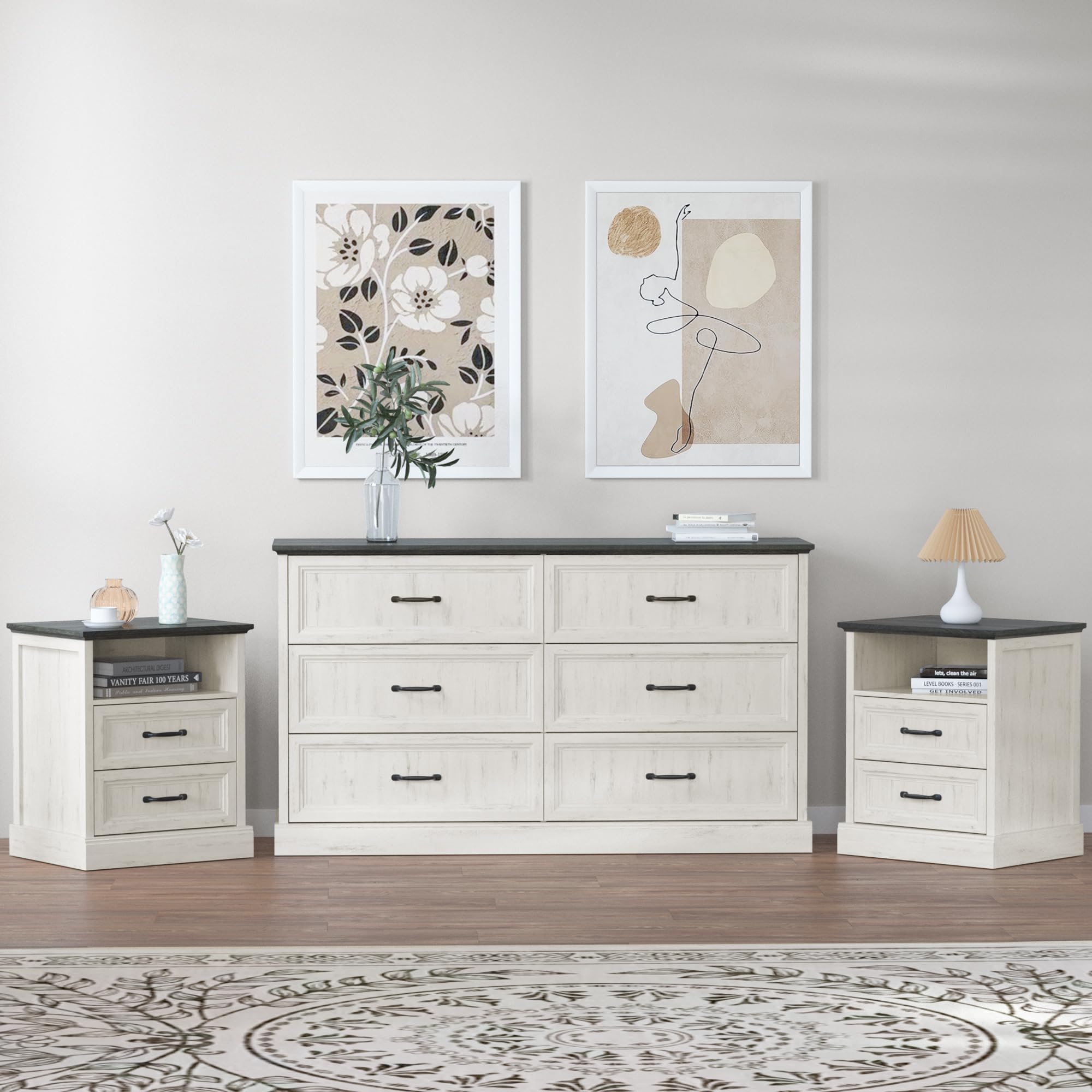 Tradare 3-Piece Farmhouse Set
