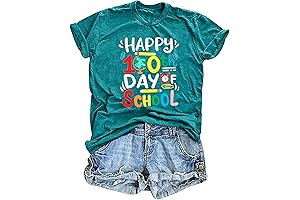 100 Days Of Kindergarten Teacher SHIRT | Happy 100th Day of School T-Shirt