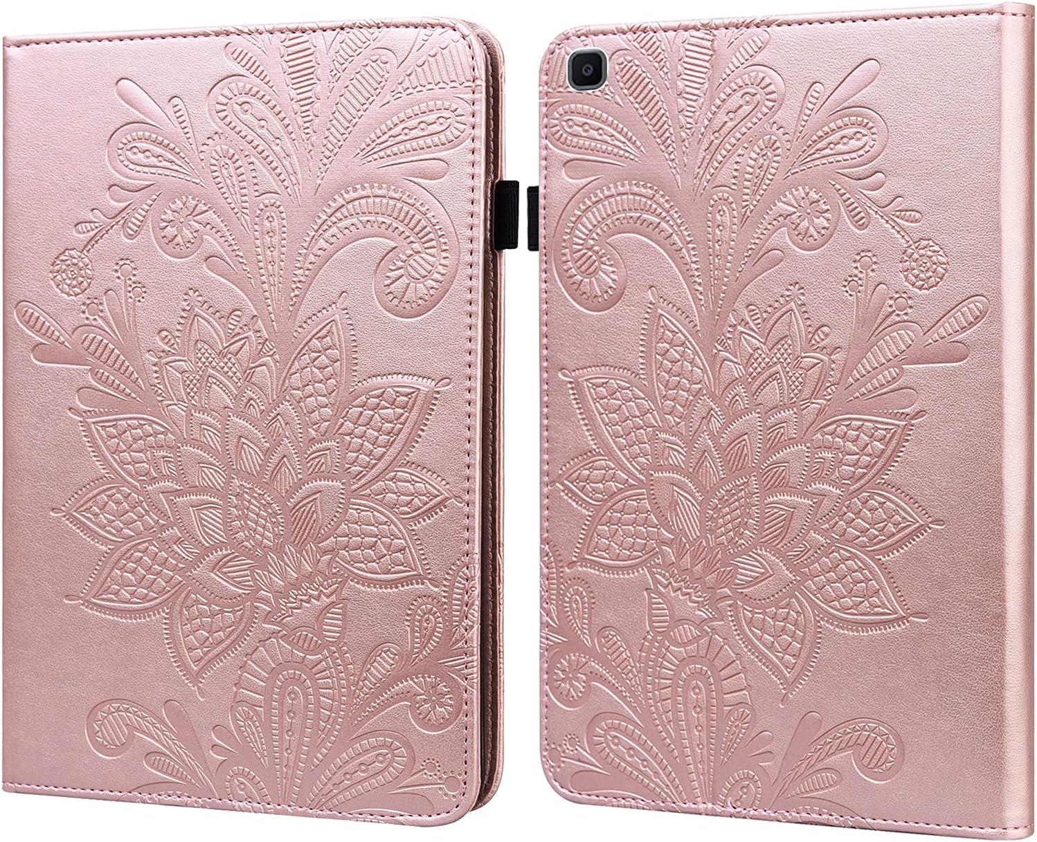 GLANDOTU Samsung Galaxy Tab A 8.0 2019 Case SM-T290 SM-T295 Lightweight Folio Flip Wallet PU Leather Tablet Cover with Fold Stand Function + Protective film & Stylus pen - Image 4