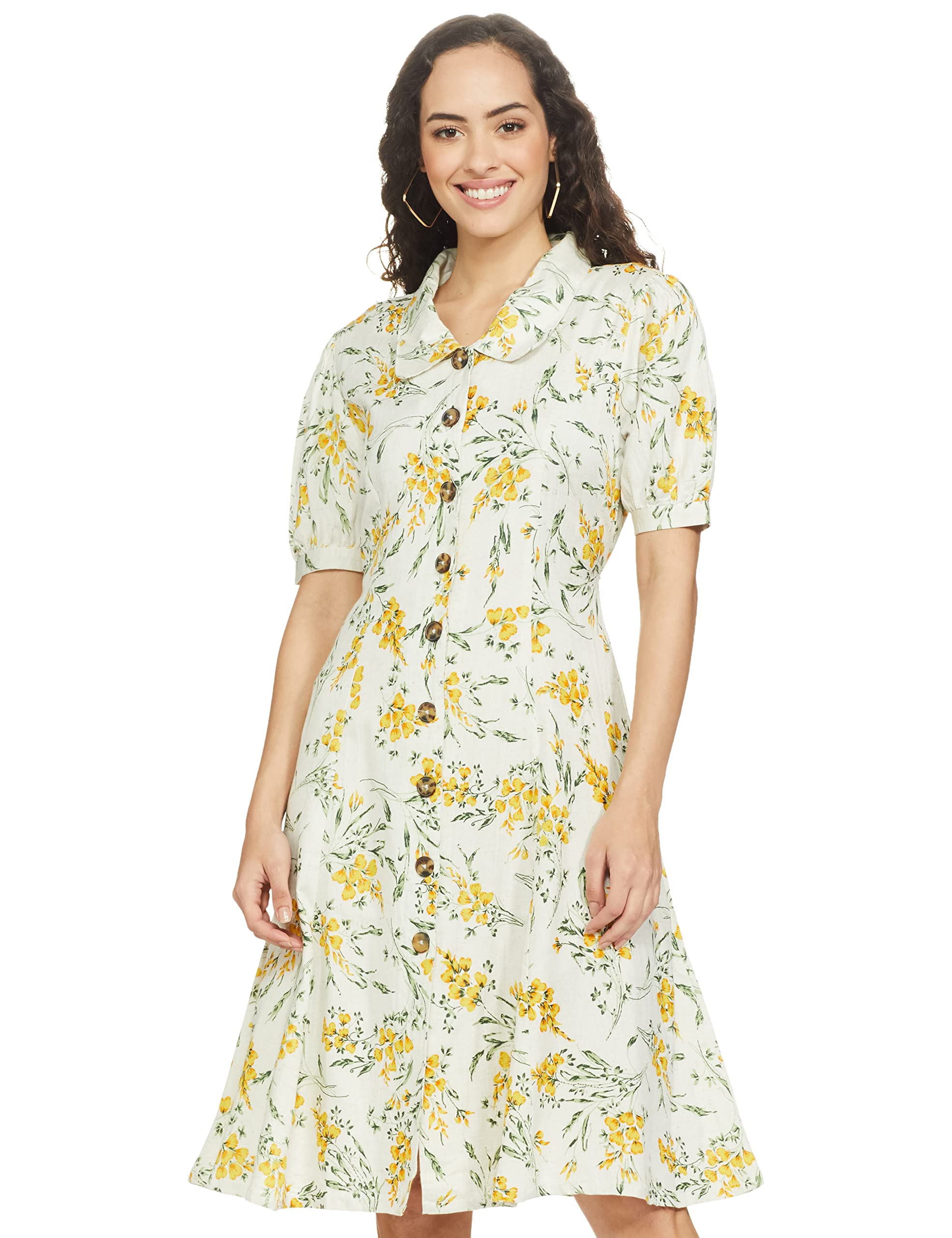 Monte Carlo Women's Cotton Blend Mini Classic Regular Casual Night Out Dress