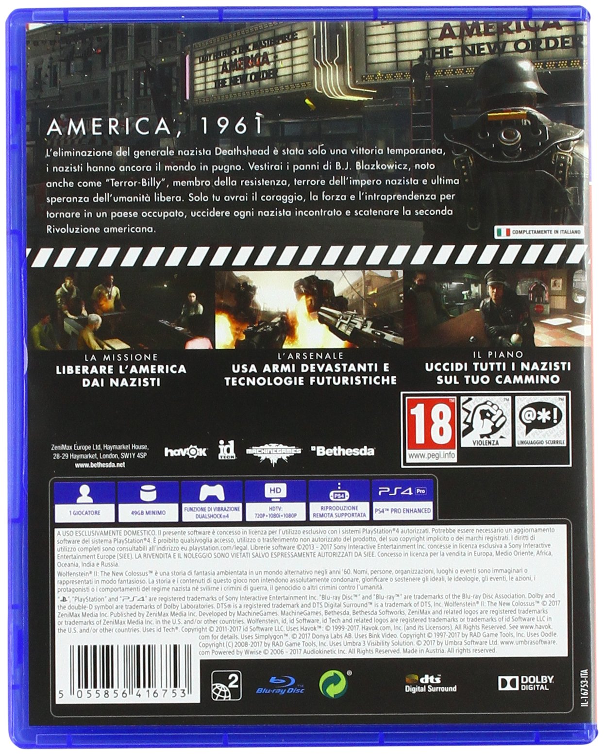 Wolfenstein 2: The New Colossus - PlayStation 4