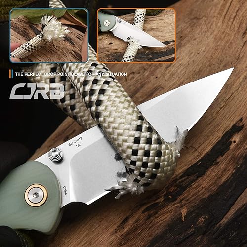 Miniatura 5 de CJRB Feldspar verde incluido con Ria Blue Great EDC Knife Companion