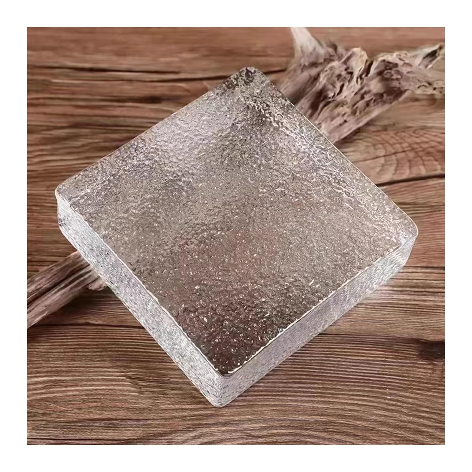 Kryształowe bloki chroniące prywatność, 9 x 9 x 1,9 cm, 10 sztuk, idealne do dekoracji domu i projektów DIY, wszechstronny, przejrzysty design do kreatywnego użytku
