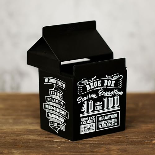 Miniatura 5 de Deck-fast (Negro) Caja de cubierta, Caja de dados, MTG Magic FaB YGO DND Spell Cards EDH Commander FaB PTCG TCG