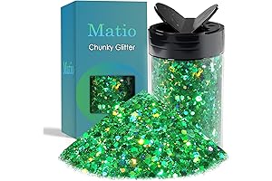 Matio Holographic Chunky Nail Flake Glitter for Resin Nail Art