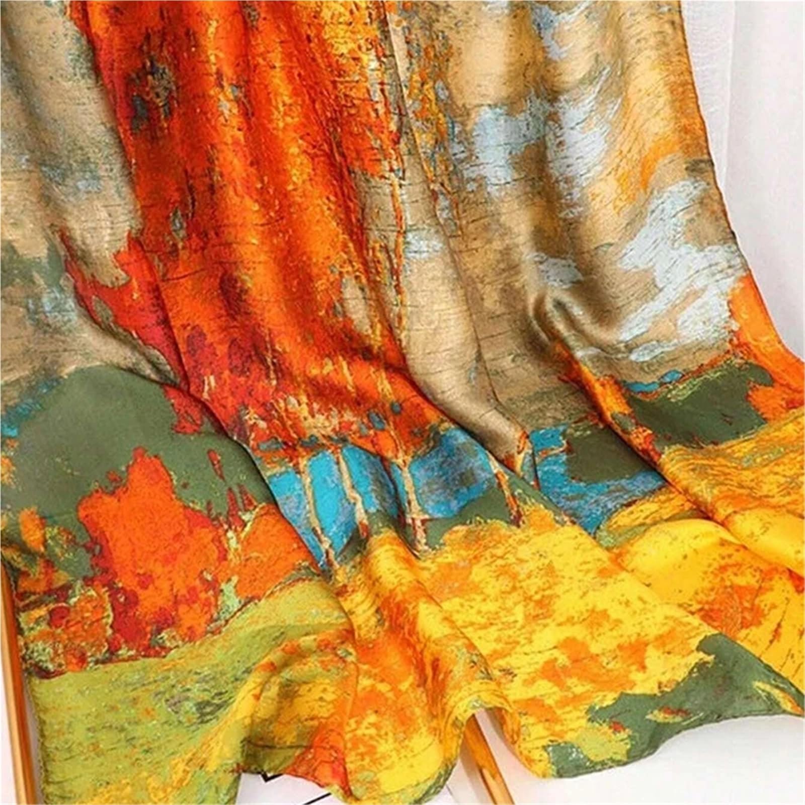 Szaliki, 180x90cm Satynowy Jedwabny Szalik Damski Duży Chusta Hidżab Opaska Plażowa Damska Bandana Foulard Turban dla Kobiet
