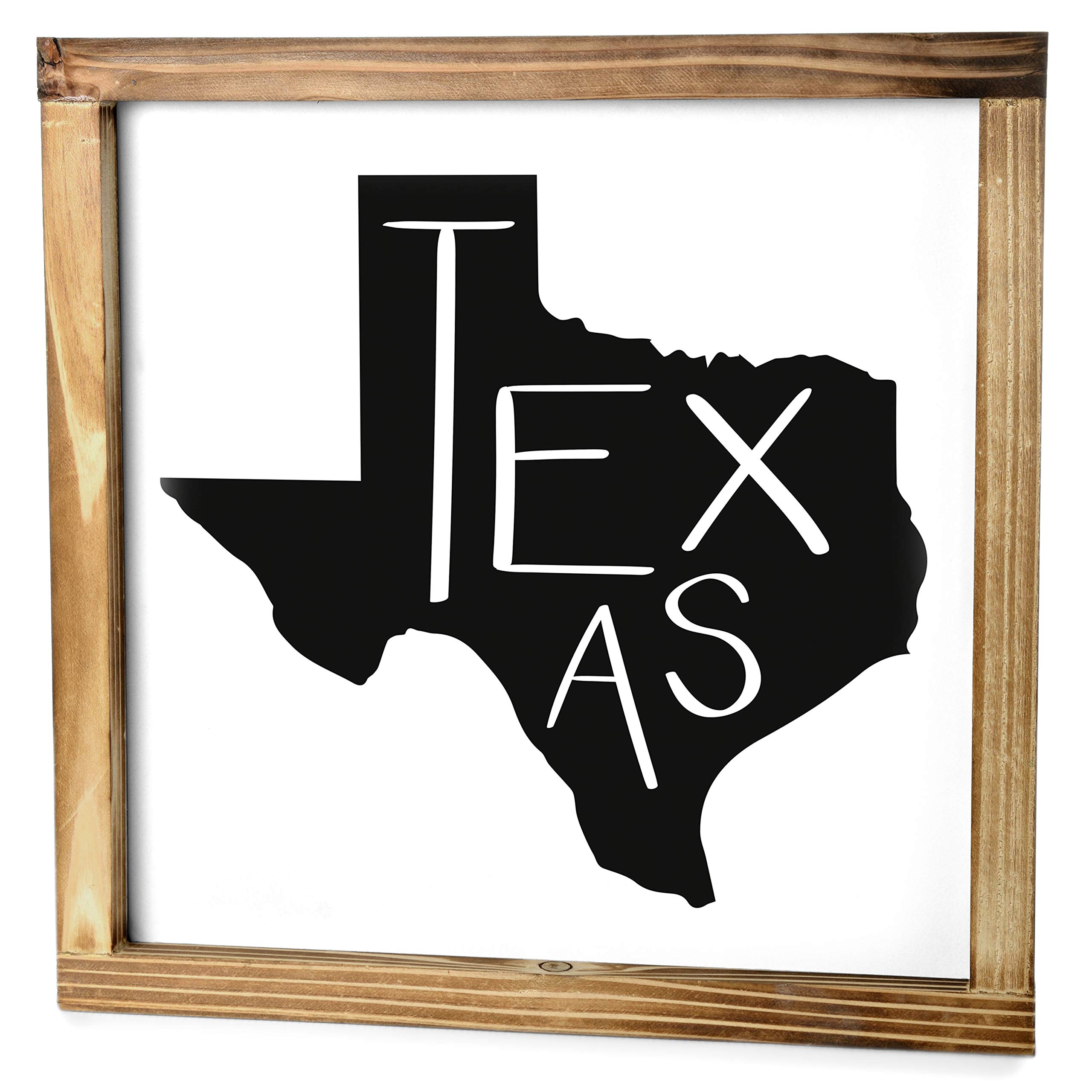 Texas Home Sign - Rustic Farmhouse Texas Home Sign, Texas State Decor, Modern Farmhouse Texas Sign Decor, Texas Wood Sign, Texas Wood Wall Decor, Texas Wall Decor Wood, Texas Sign 12x12 Inch