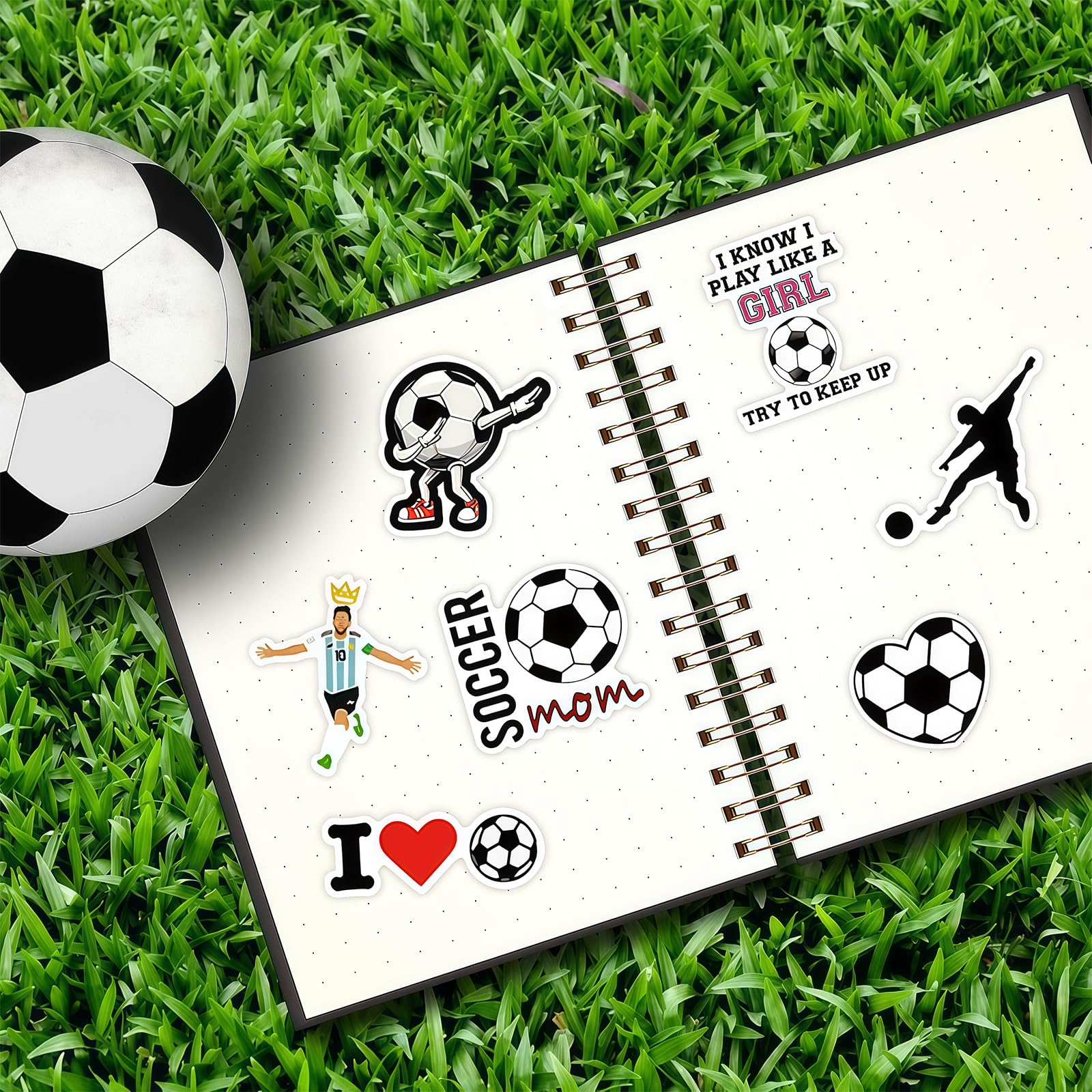 Sticker Kinder Bundesliga Sticker 25/26 Autocollants de Football 100 pièces Vinyl Imperméables pour Garçons Filles Adolescents pour Fêtes Coupe du Monde École Ordinateur Portable Coque de