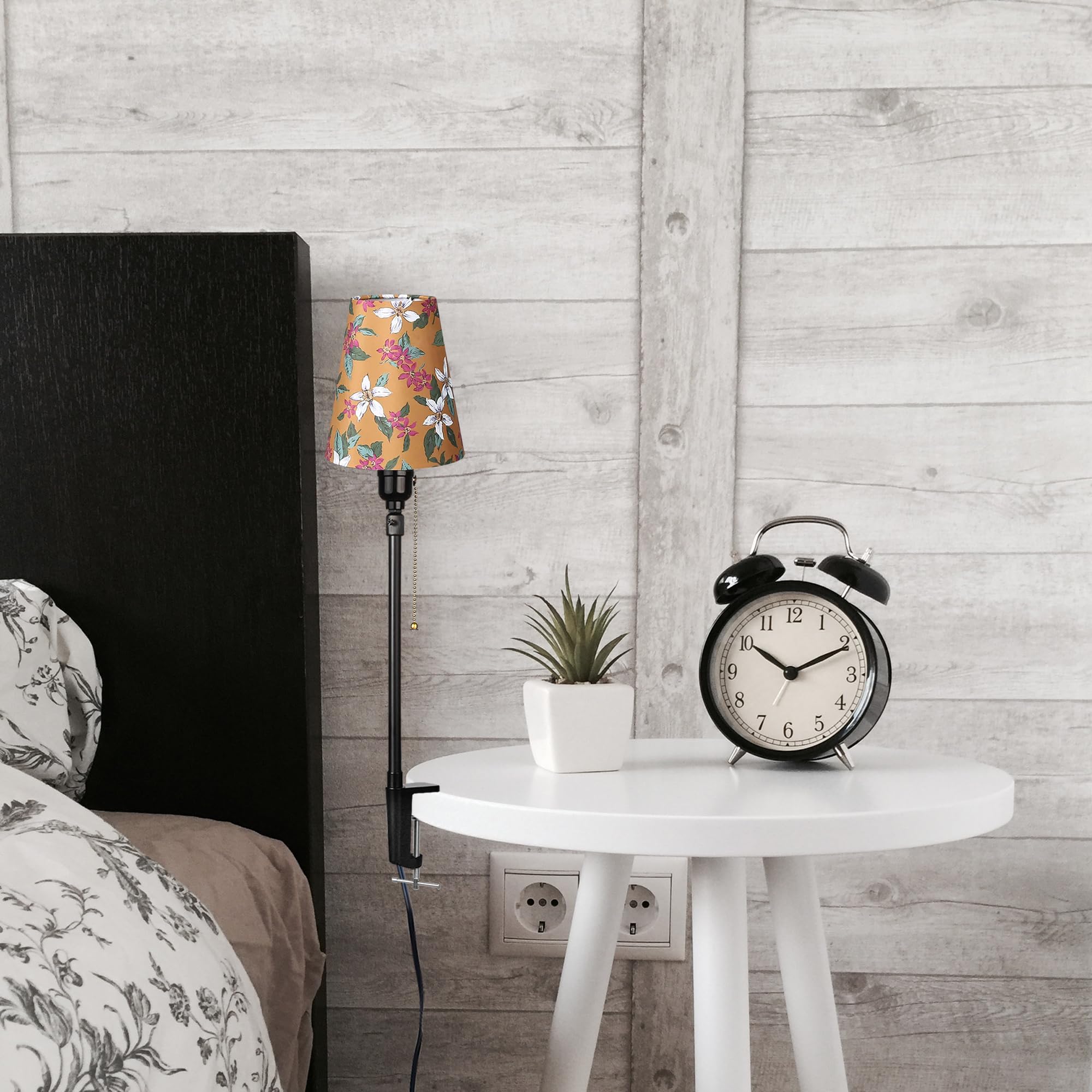 Modern Klemmleuchte,1 Packung Leselampe mit 2,5 m Kabel, Dimmbar Nachttischlampe,Augenpflege Schreibtischlampe für Heimgebrauch Büro, E27 Lampenhalterung - DZ0375L