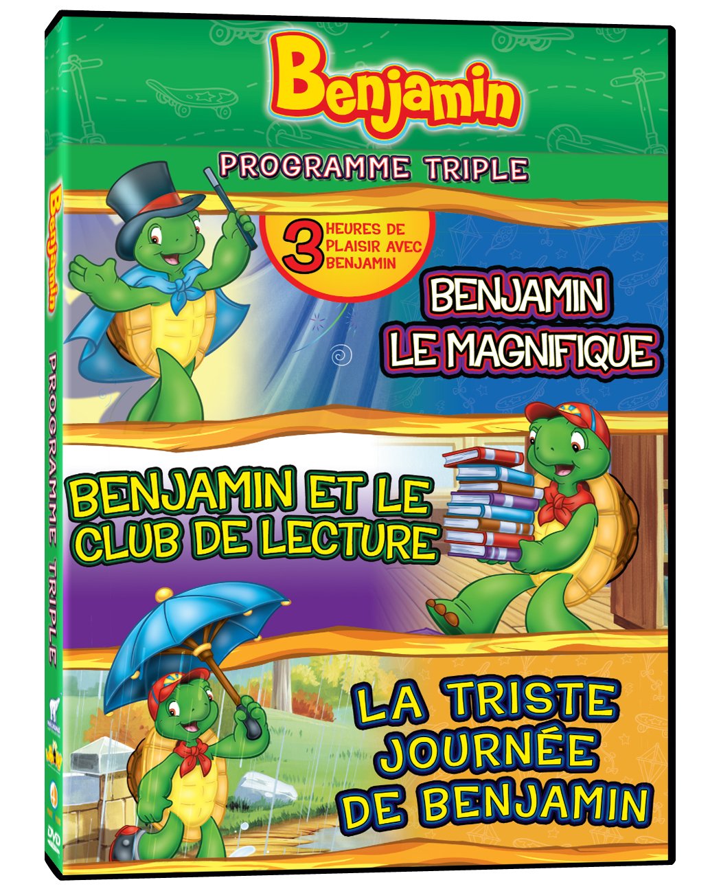 Benjamin Programme Triple - Benjamin le magnifique / Benjamin et le Club de lecture / La triste journée de Benjamin (Version française) [DVD]
