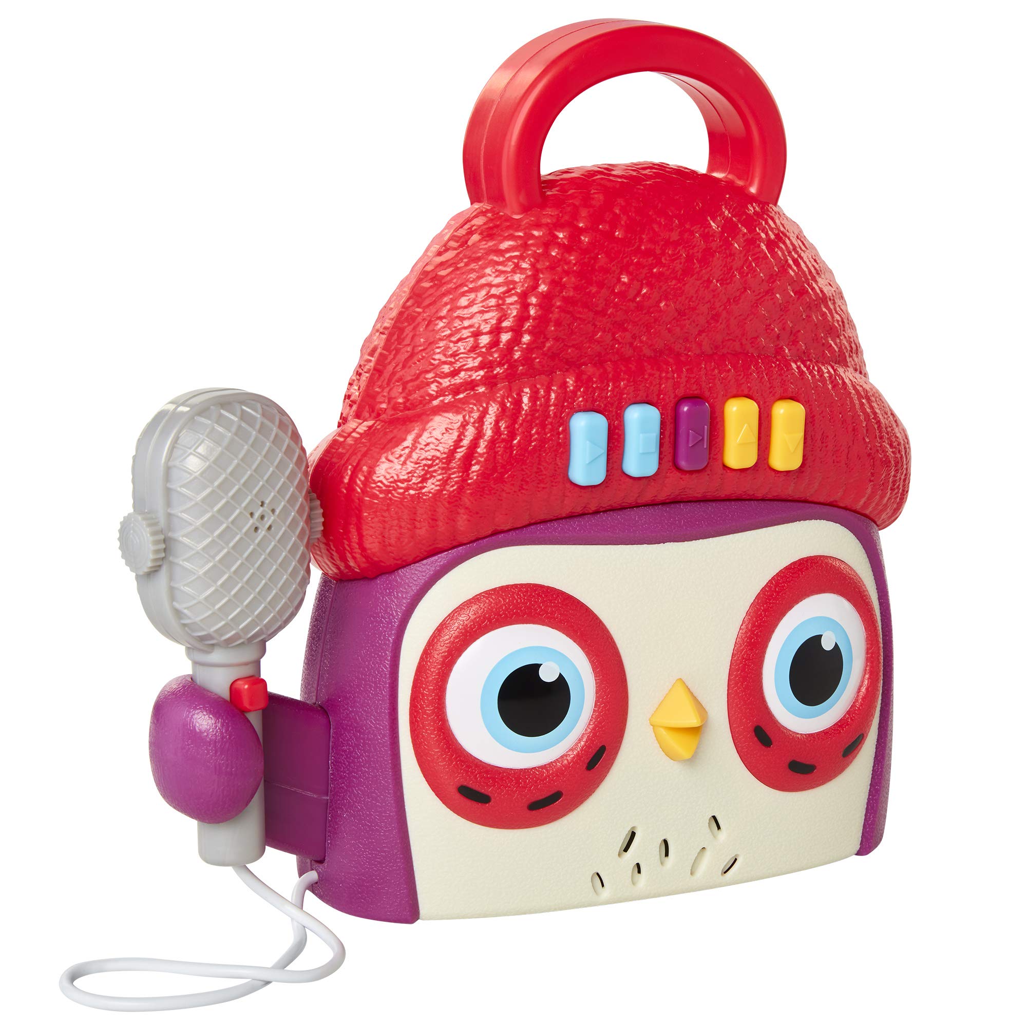 Owl Kids - Máquina de karaoke con micrófono, juguetes preescolares, jugador, parada, botones de volumen 8