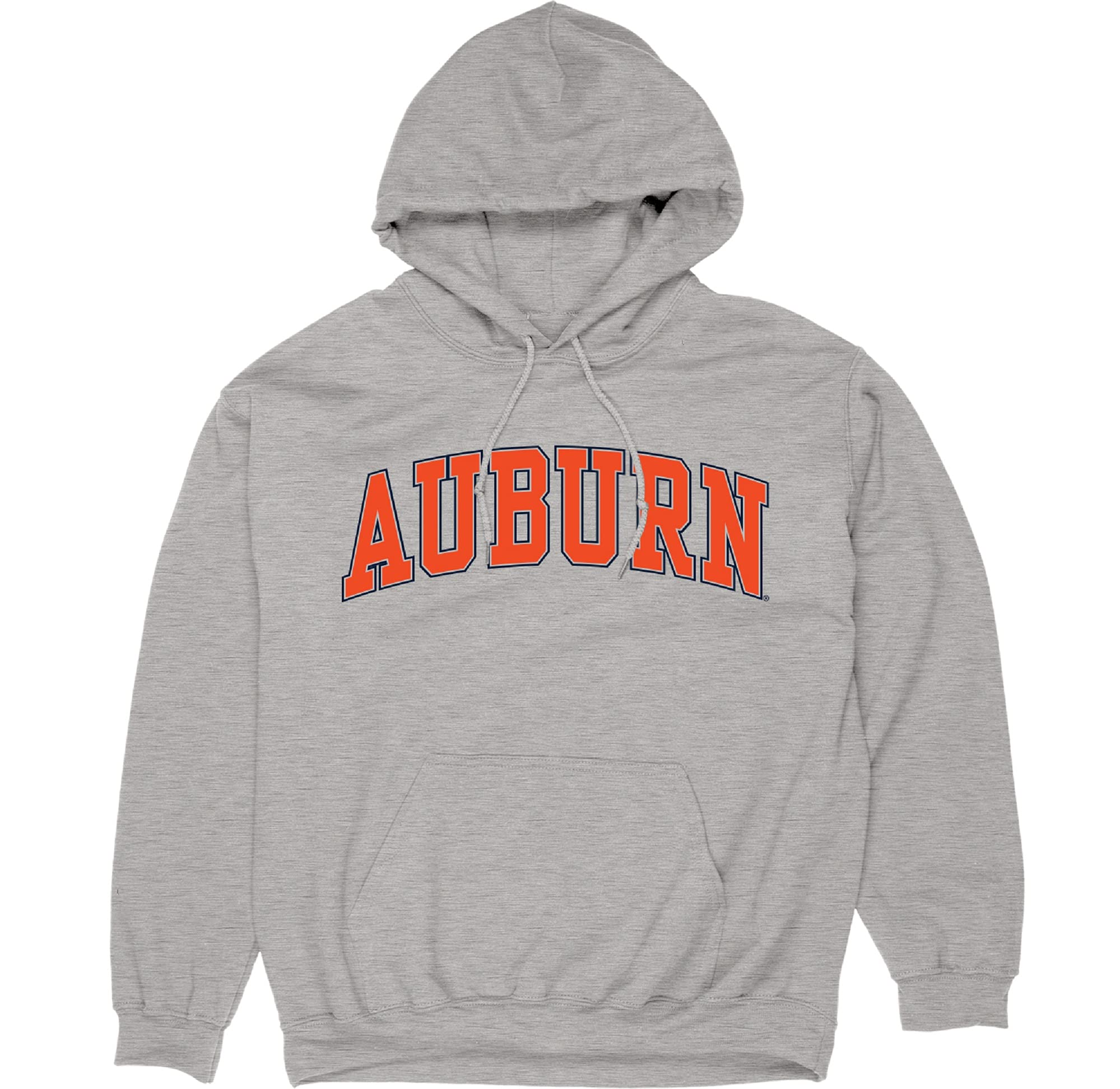Blue 84 Men's Auburn Tigers Arching Team Name Dark Heather Hoodie, Auburn Tigers Dark Heather, X-Large