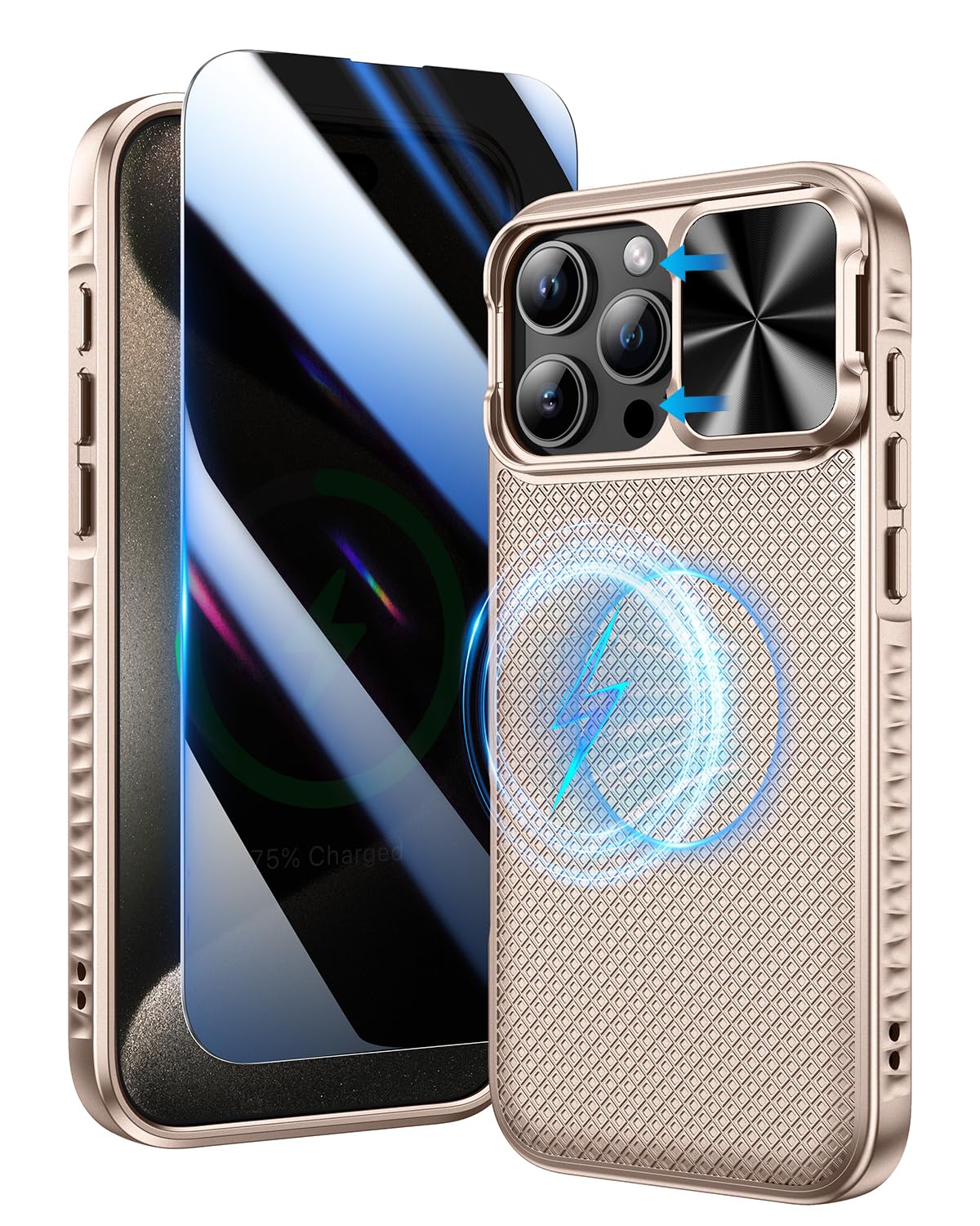 New Horizon 7-in-1 Bundle Für IPhone 16 Pro Max – 2 Hüllen, 4 Displayschützer, 1 Kameraschutz