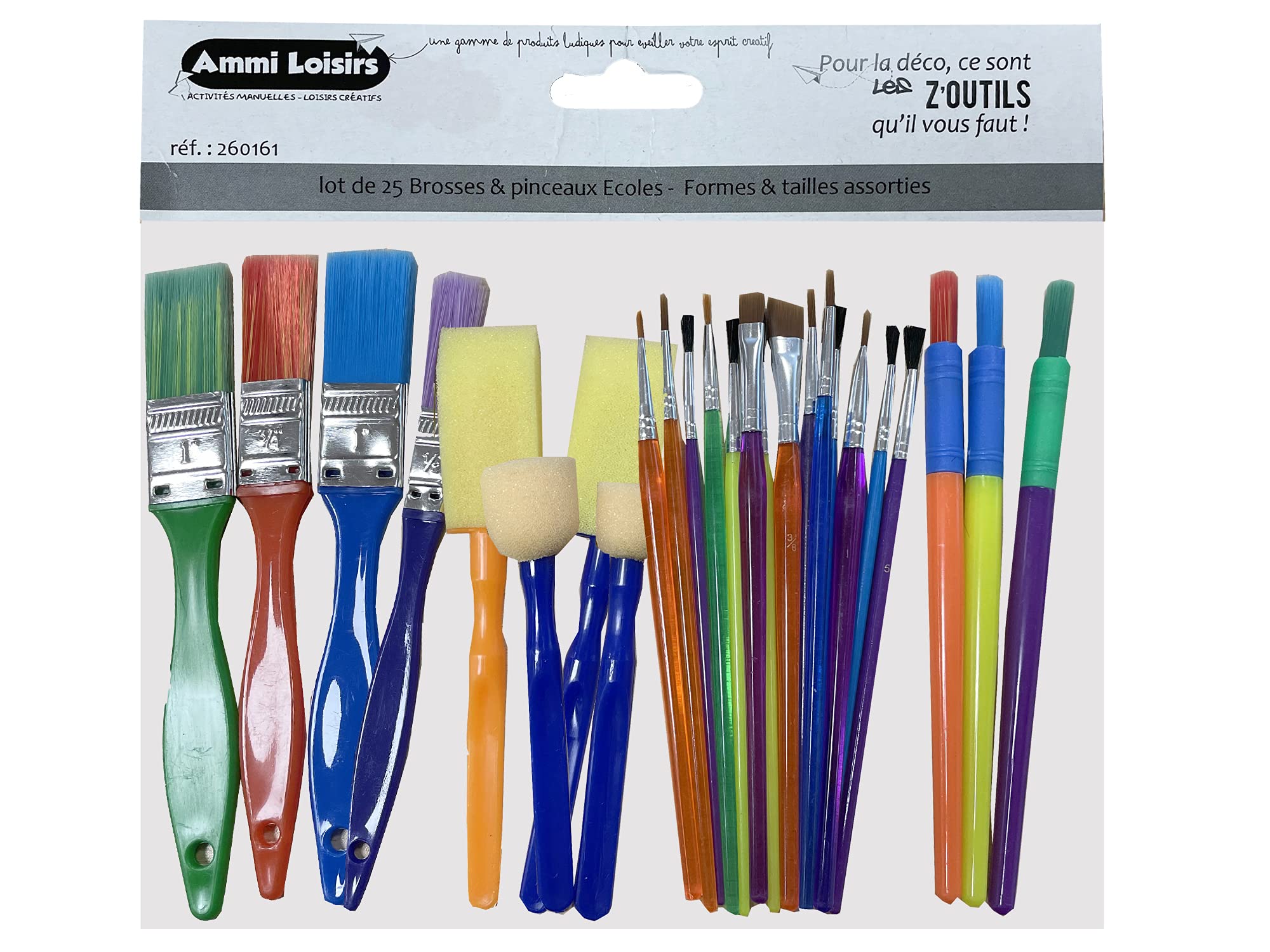 Cléopatre Cleopater 260161 Set of 25 Brushes School, Multicolored, Diverses - Image 3