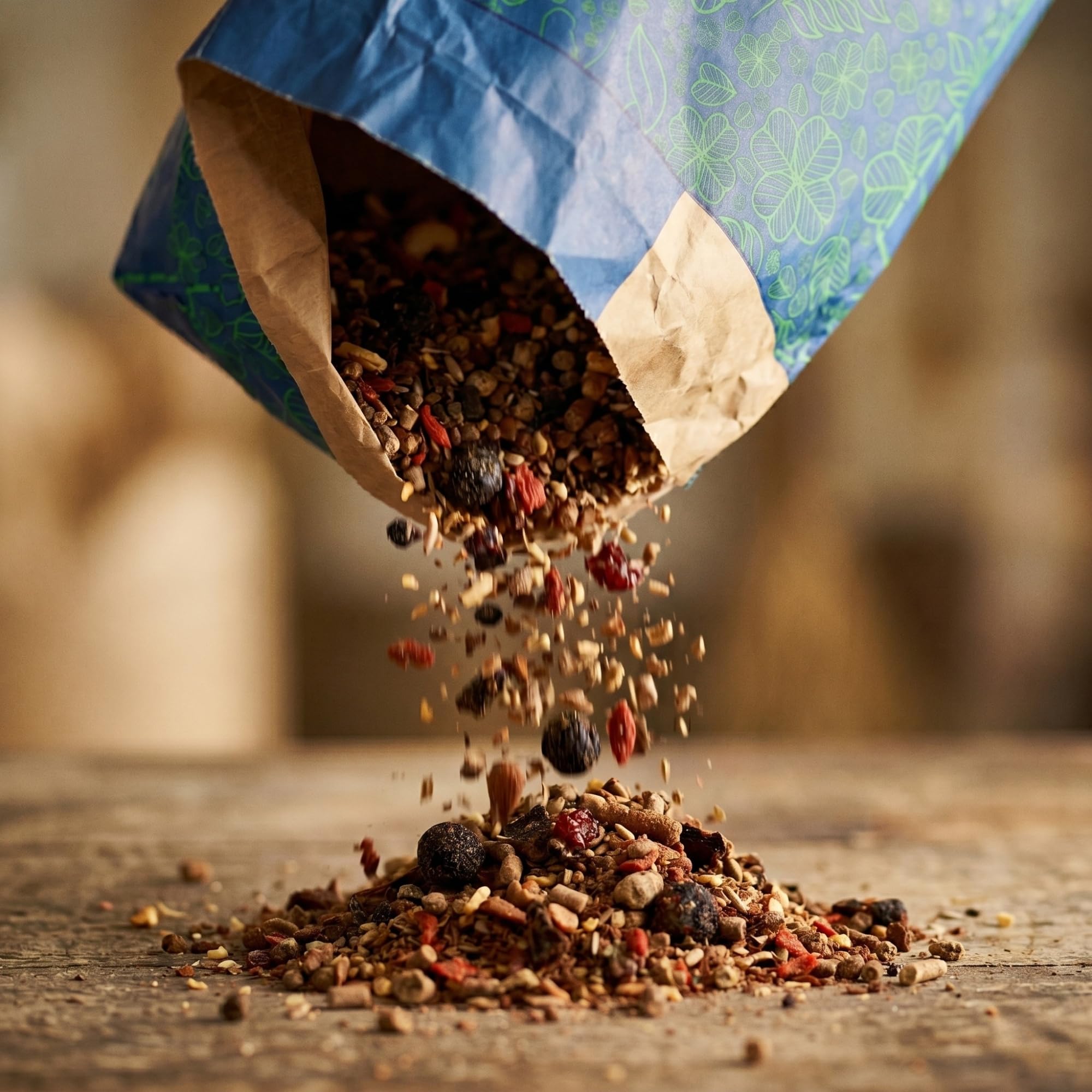 Gastro de muesli para caballos de 20 kg - Pienso bajo en almidón para apoyar el estómago y los intestinos, mezcla de alta fibra con hierbas, semillas de lino y cáñamo, seguro para los caballos de