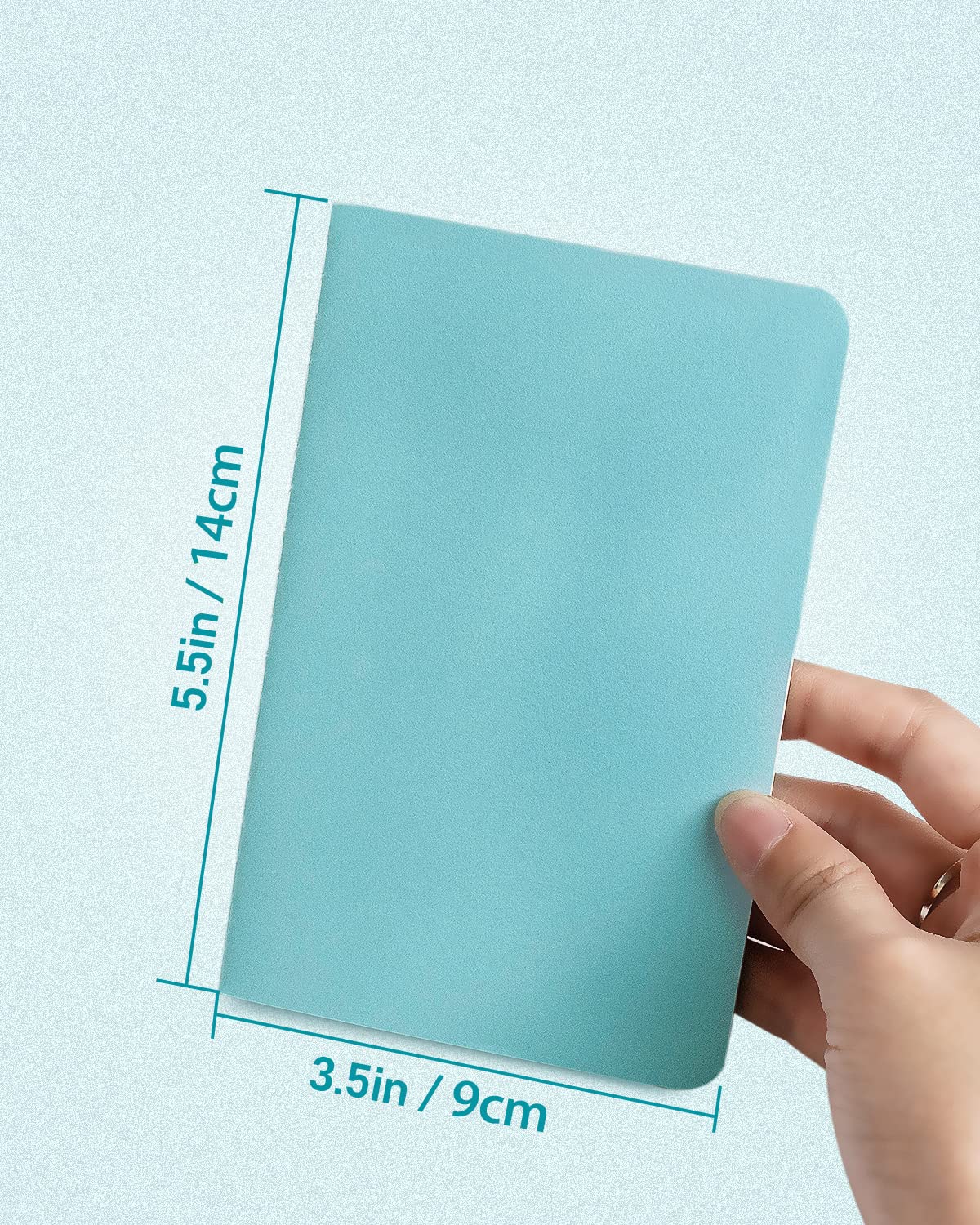 Gwybkq Kleine leere Notizblöcke, 36 Stück, Mini-Notizbücher, Tagebuch-Set, buntes Einband, Notizbücher für Kinder, 8,9 x 14,9 cm, 30 Blatt/60 Seiten