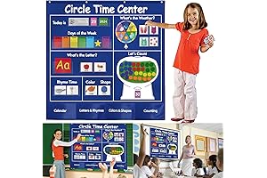 KIKIGOAL Circle Time Center Classroom Pocket Chart