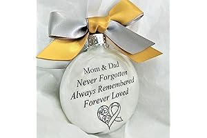 Mom & Dad Memorial Christmas Ornament