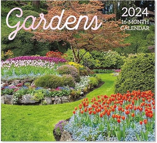 Gardens - Calendario de pared de tamaño completo 2024 para planificar, programar y organizar