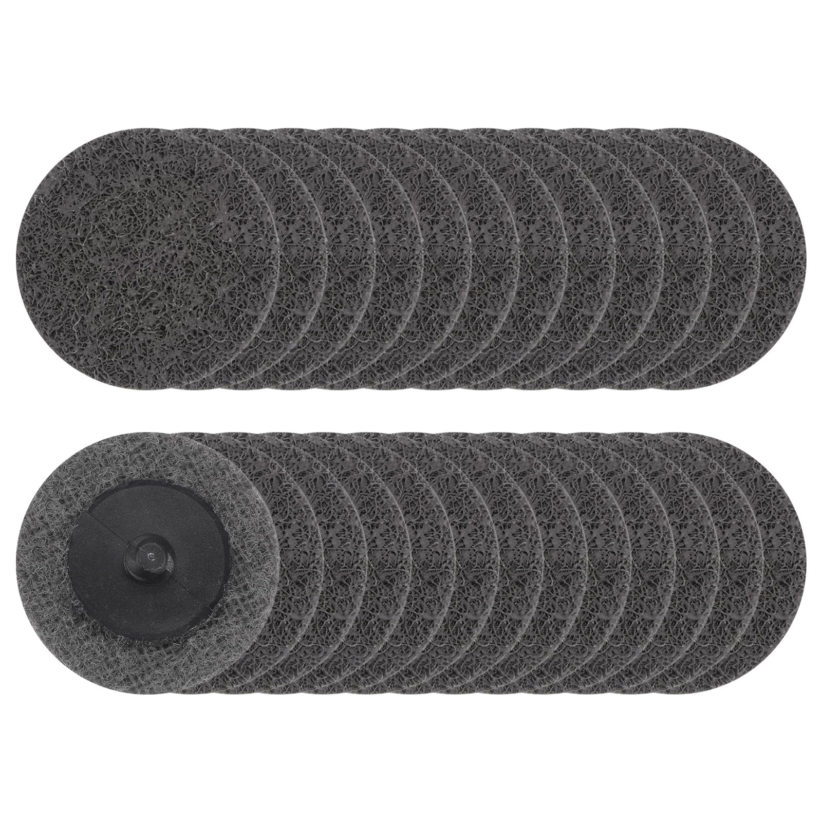 HARFINGTON 25pcs Quick Change Sanding Discs 2" 500 Grit R-Type Roll Lock Nonwoven Fiber Conditioning Disc Sandpaper for Die Grinder Grinding Fast