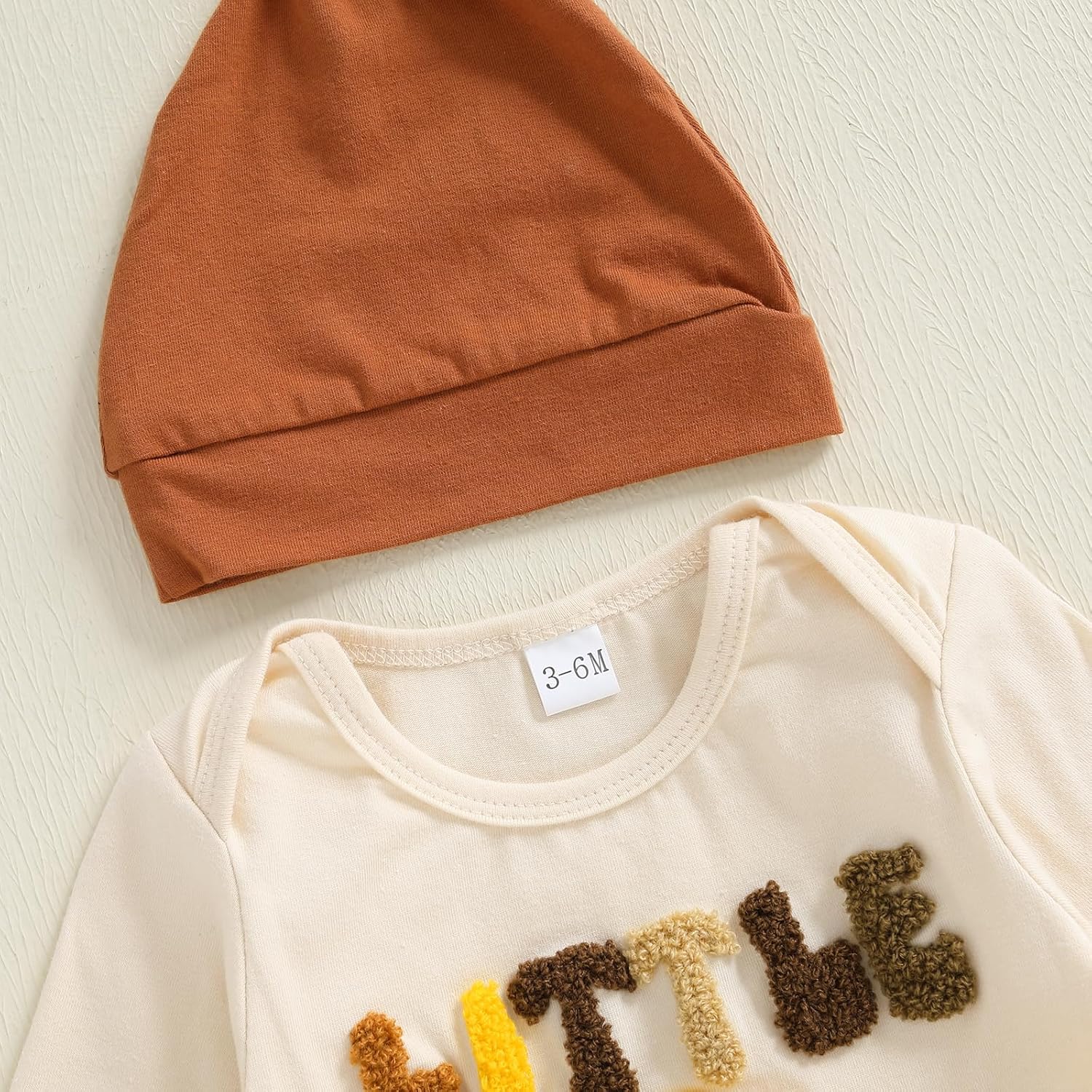 Springcmy Newborn Baby Boy Thanksgiving Outfit Long Sleeve Turkey My 1st Thanksgiving Romper Long Pants Hat 3Pcs Clothes Set - Image 4