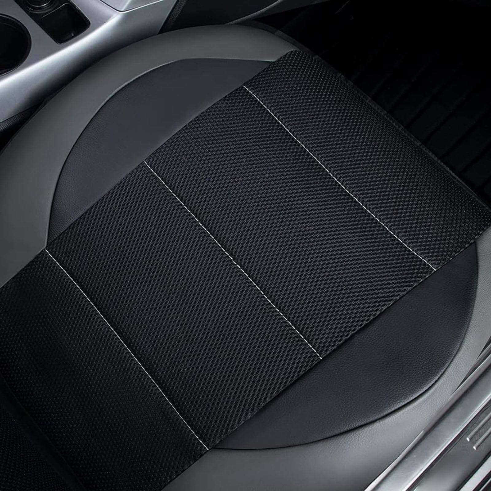 9 Piezas Coche Cuero Cubre Asientos Juegos para Hyundai i10/i20/i30/i40/ix20/ix35/ix55/ioniq/ioniq 5/Kona/Grandezza, Cómodo Interior Cubreasientos Protector Accesorios,Blue