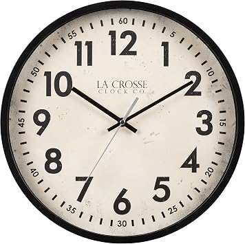 La Crosse Technology 14-Inch Ellis Quartz Analog Wall Clock - 404-3036B