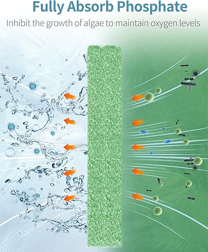 Miniatura 5 de Pawfly 6 almohadillas de filtro de eliminación de fosfato para Aqueon QuietFlow LED PRO filtro de energía de acuario modelo 20 y 75 mini esponja