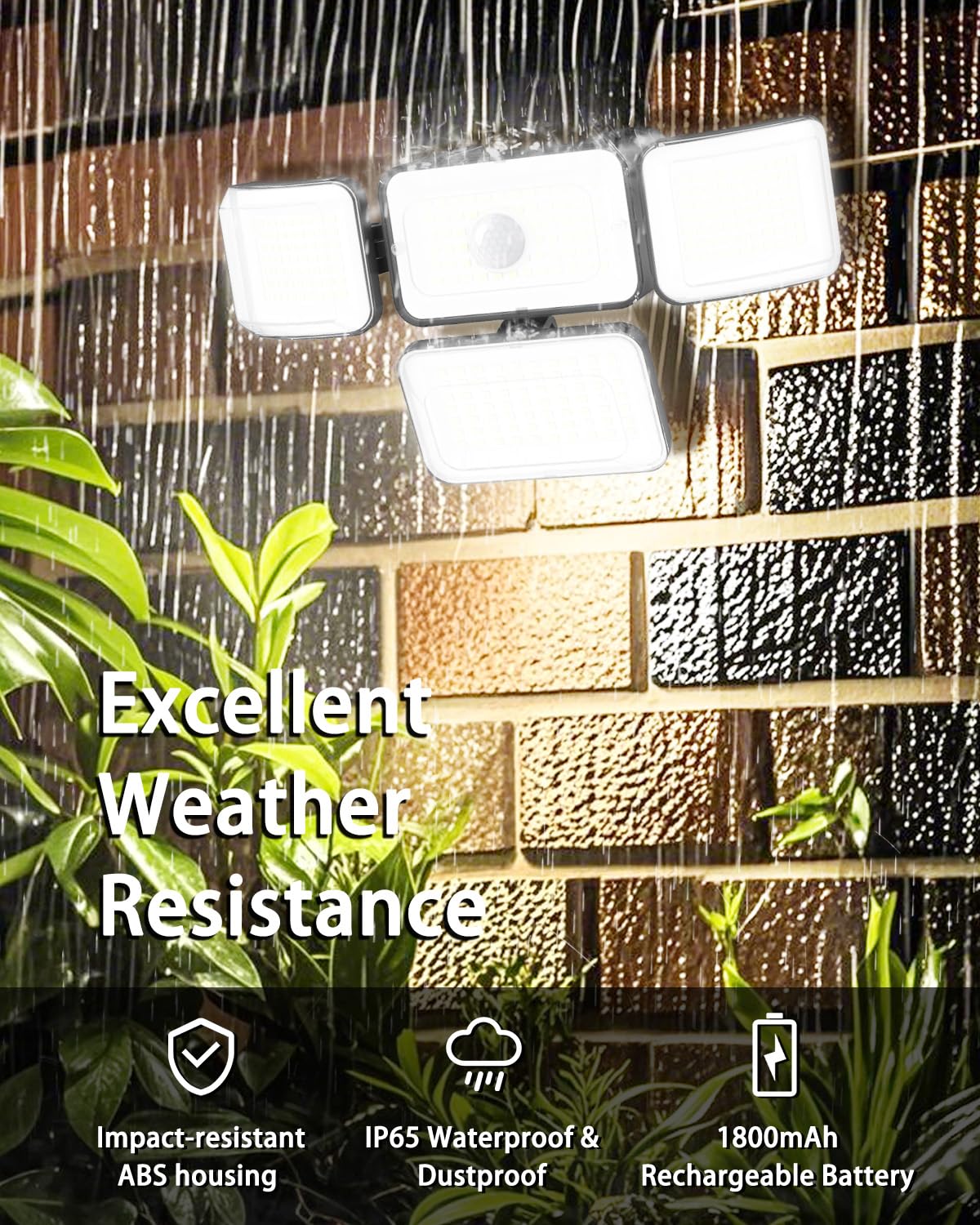 The Best Outdoor Solar Motion Sensor Lights in 2026 3 CLAONER Solar Outdoor Lights Motion Sensor 3500LM 288 LED Solar Security Lights — product photo