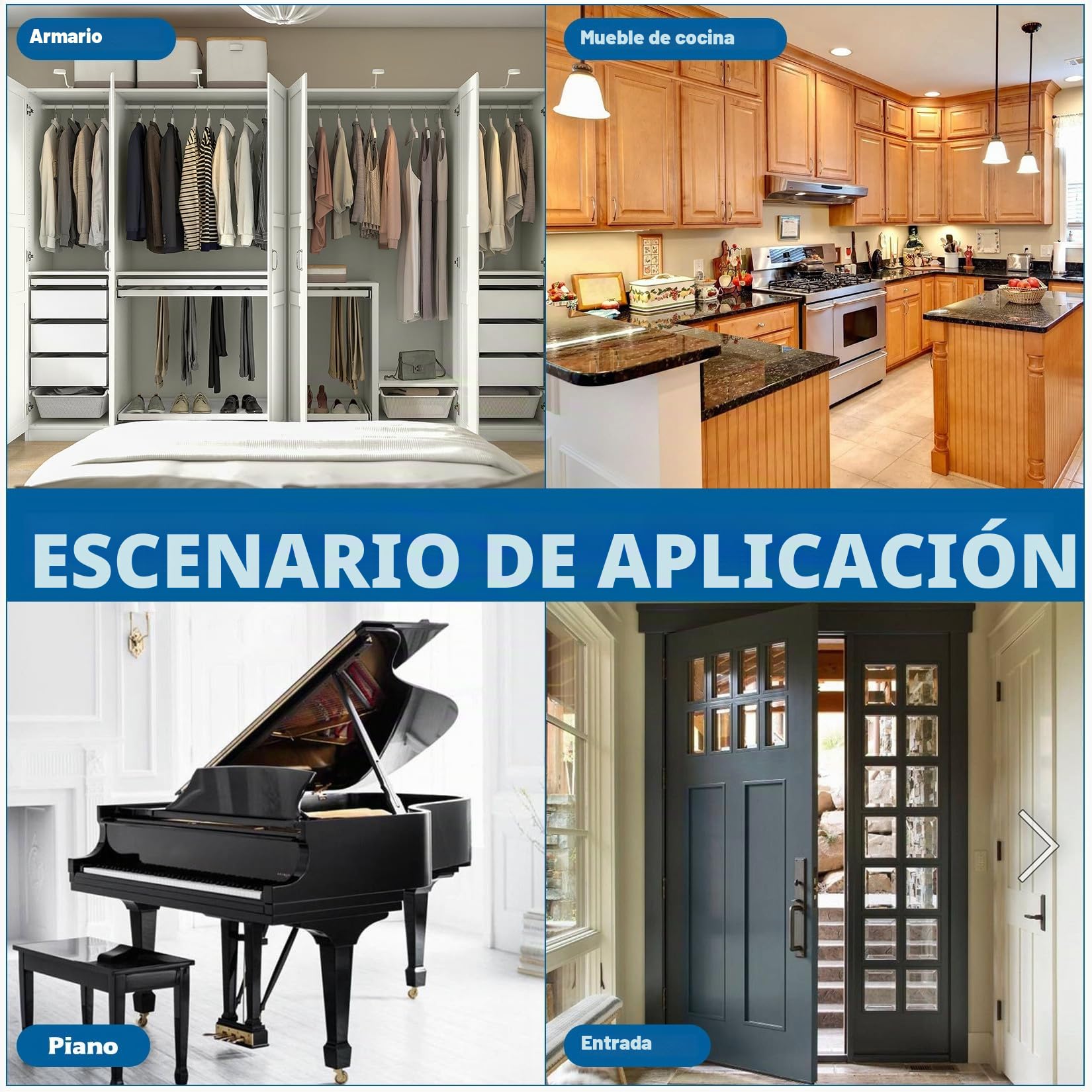 4 Piezas Bisagra Piano, 300mm × 30mm Bisagras de Piano, Bisagras Plegables, Bisagra para Puertas de Armarios Gabinetes y Muebles, con Tornillos y Destornillador (Negro)