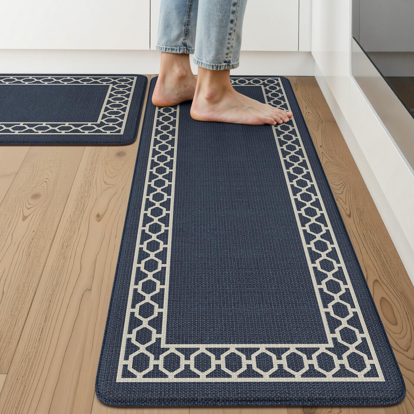 Cotton Kitchen Mat Cushioned Anti-Fatigue Rug, Non-Slip Mats - View #5