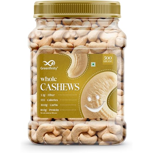 GreenFinity Cashew Nuts Crunchy 500g