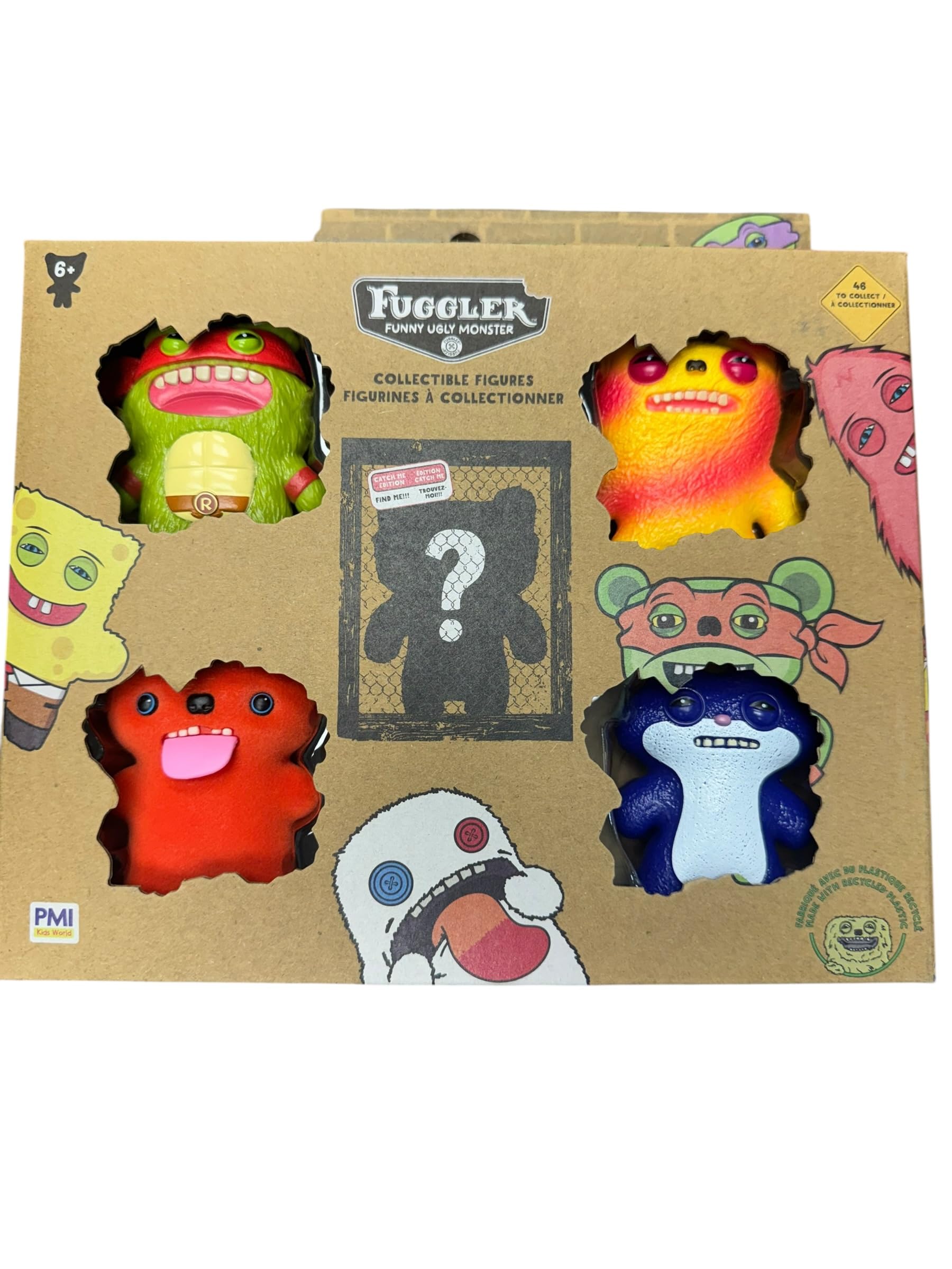 Fuggler Personaggi da collezione Serie 2, confezione da 5, figure da 6,3 cm - 5 figure casuali per confezione