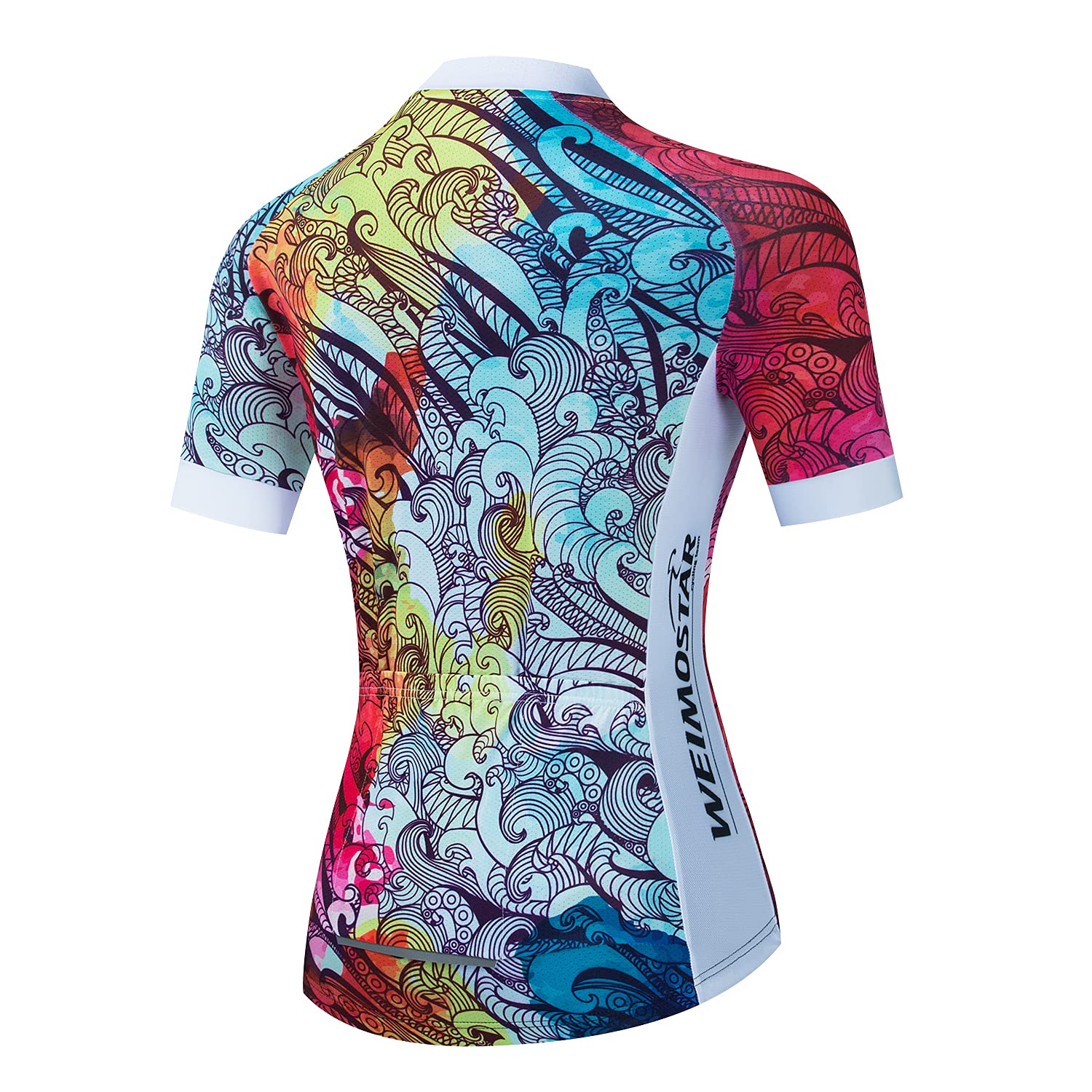Weimostar Women's Cycling Jersey Short Sleeve Bike Shirt Top Girl MTB Bicycle Clothing Size L