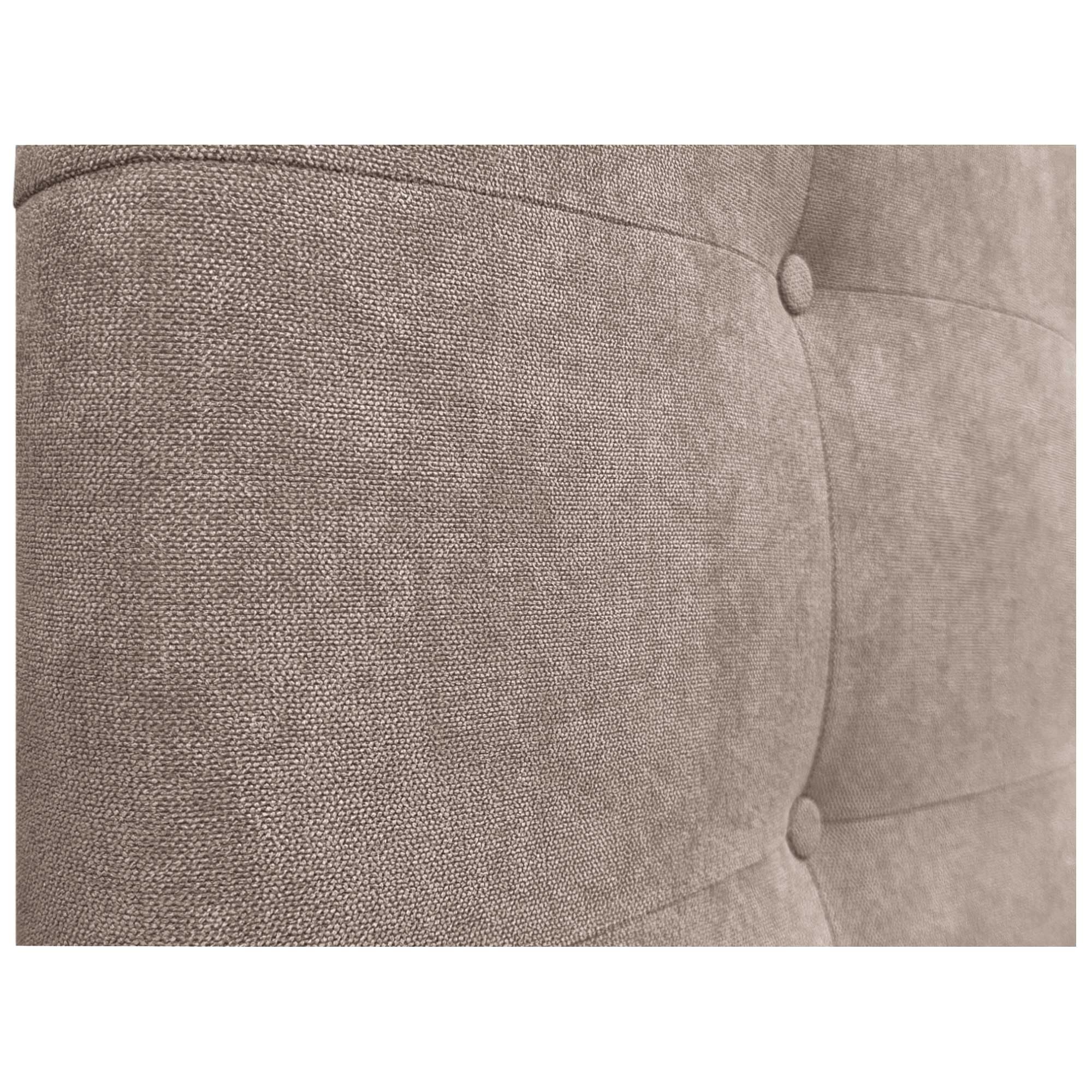 DHOME Cabecero, Cabezales de Cama Acolchado Capitoné 8cm de Grosor. Cabezal tapizado ACUALINE Tela y Polipiel. Cabeceros de Cama Matrimonio e Individual (Tela Tierra, 110cm (Camas 80/90/105))