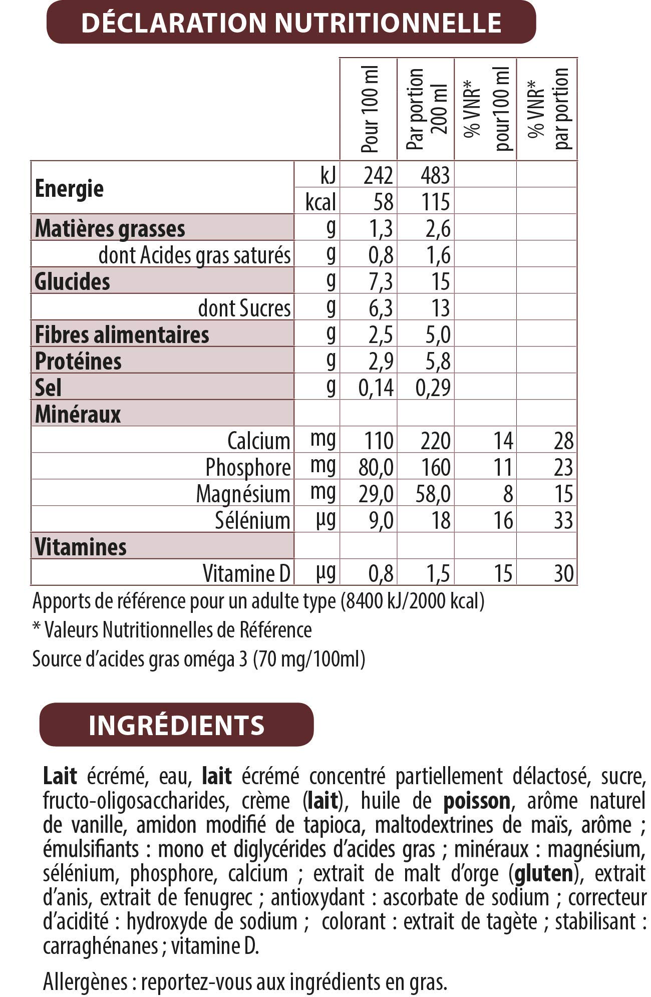 Matilia - Boisson Lactée Allaitement - Vanille - Riche en Minéraux et en Vitamines - Favorise la lactation - Lot de 6