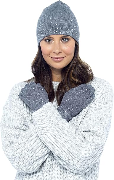 Ladies hat gloves set Clearance