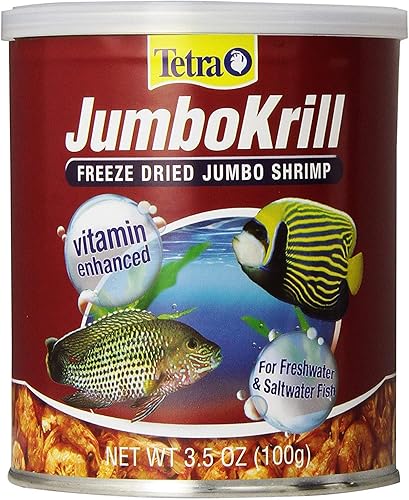 Tetra JumboKrill Freeze Dired Jumbo Camarón Vitamina mejorada