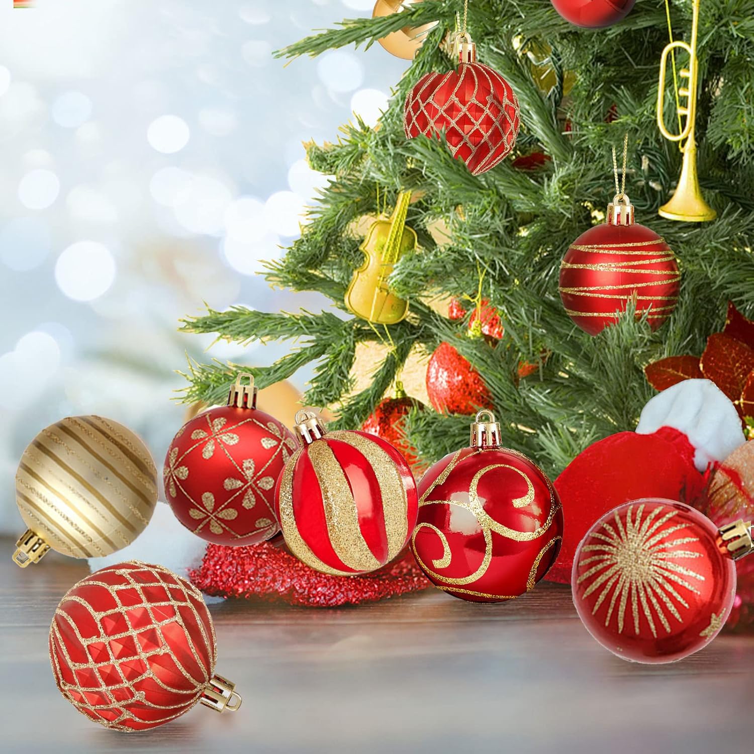 Mica Decorations kerstballen onbreekbaar d.groen - 60 stuks 7cm (ø7 cm Mica Decorations kerstballen onbreekbaar d.groen - 60 stuks 7cm (ø7 cm