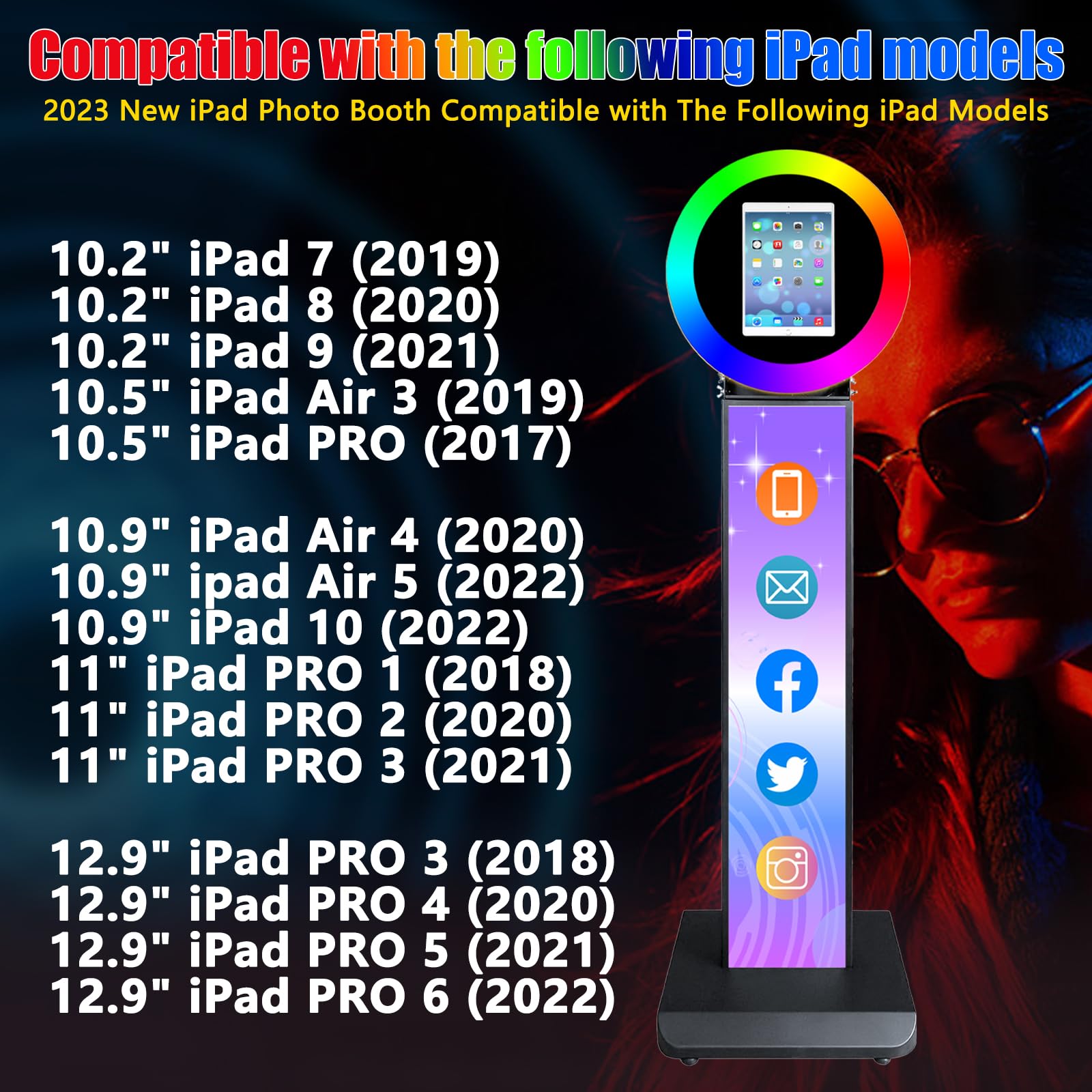 Amazon.co.jp: RDYMONKEY iPad用フォトブース メタルシェル RGB