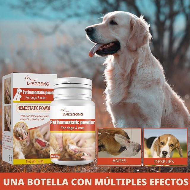 Foto 5 de 8 de Polvo hemostático seguro para perros y perros Blood Puppy-Home Profession Aids Suministros Polvo hemostático…