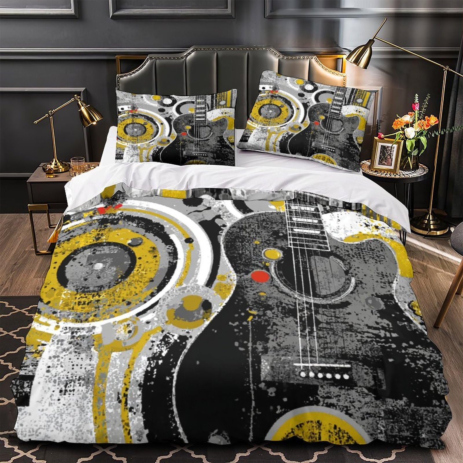 Housse de couette Faucheuse hypoallergénique et respirante en microfibre douce imprimée en 3D