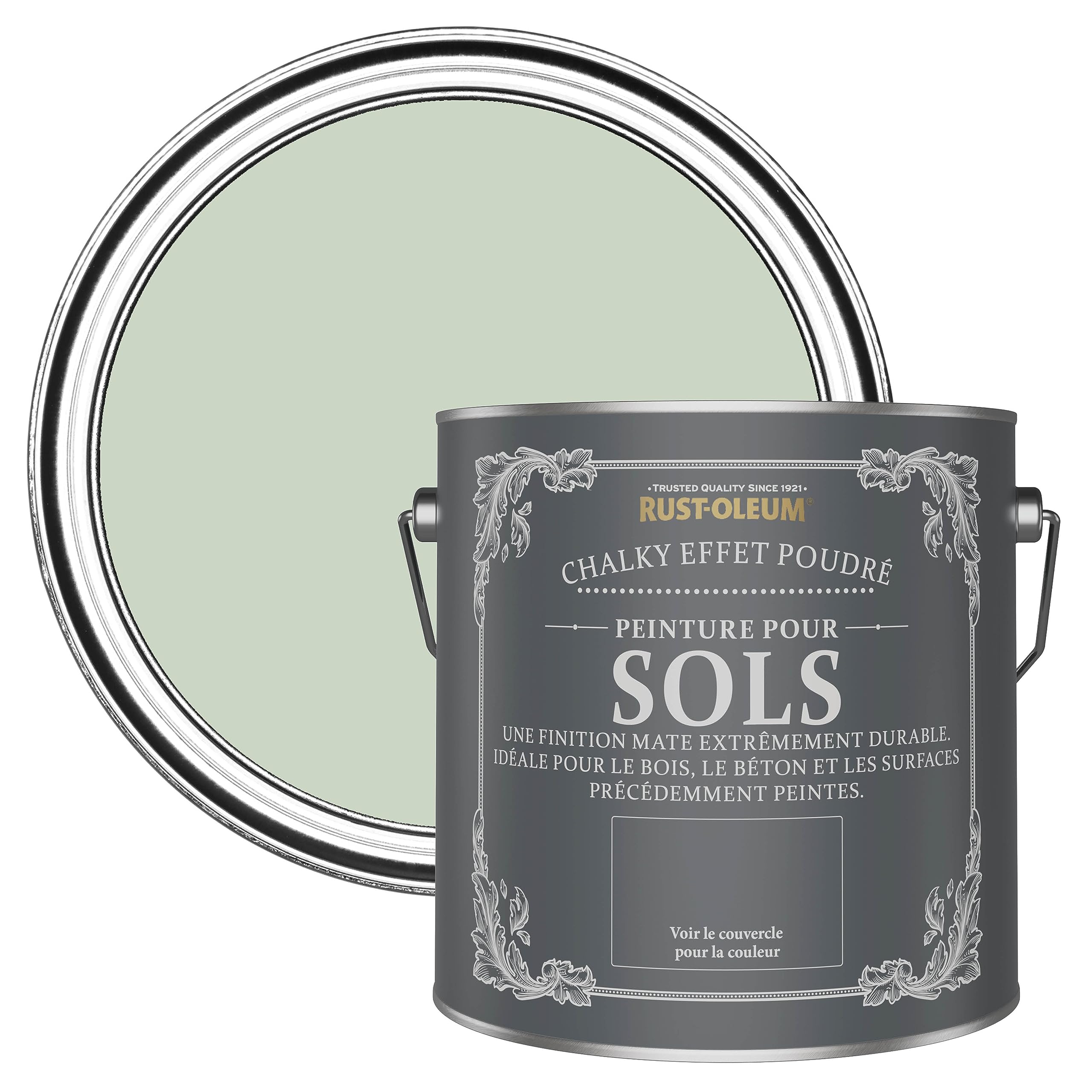 Rust-Oleum Peinture Verte Résistante aux rayures pour Sols, Finition Mate - Vert Laurier 2.5L