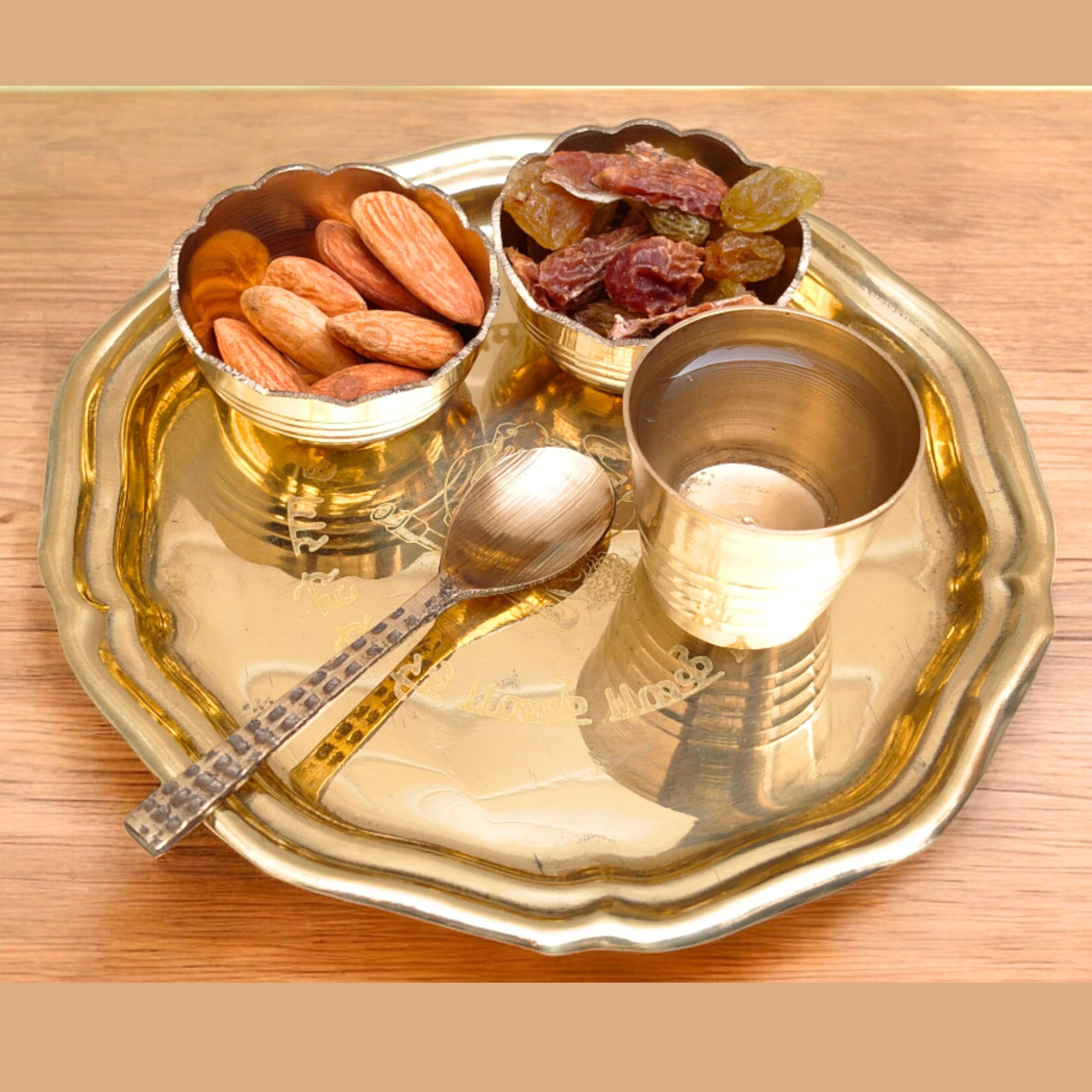 Brass Pooja Thali Set – 5