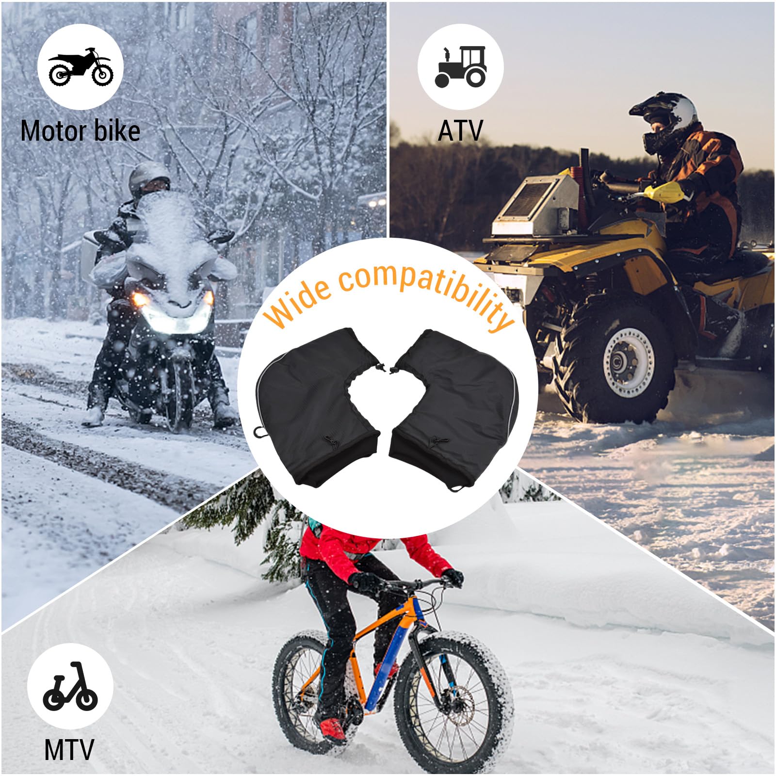 Cycling Gloves Fingerless Gel Mountain Biking Road Cycling Bike Gloves Windproof Warm Bicycle Gloves Anti-Slip Outdoor Sports