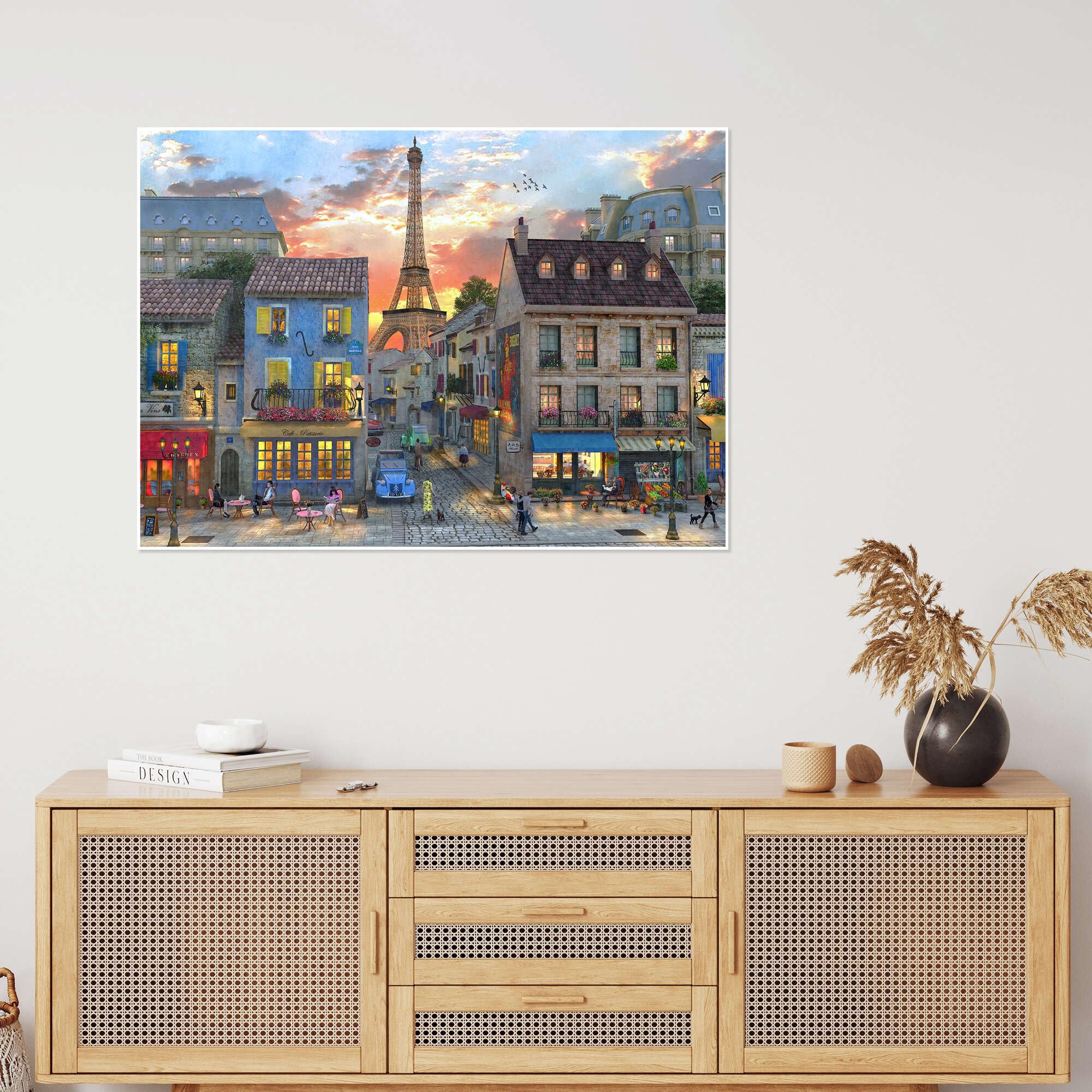 Posterlounge Vie di Parigi Poster | 70 x 50 cm di Dominic Davison Quadri Decorazione per pareti